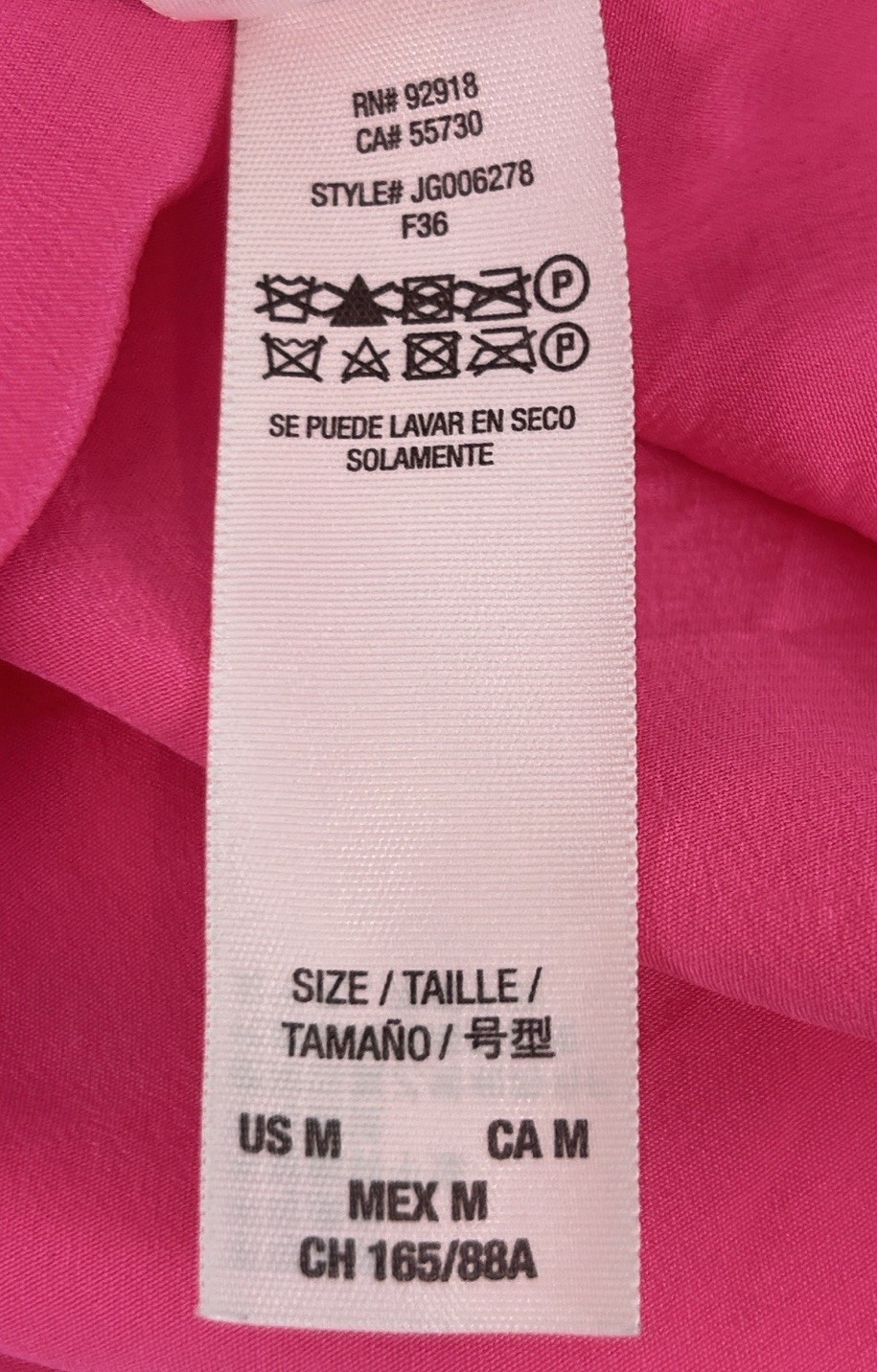 Juicy Couture Hot Pink 100% Silk Cami M Y2K Fairy Romantic Coquette Tank Top