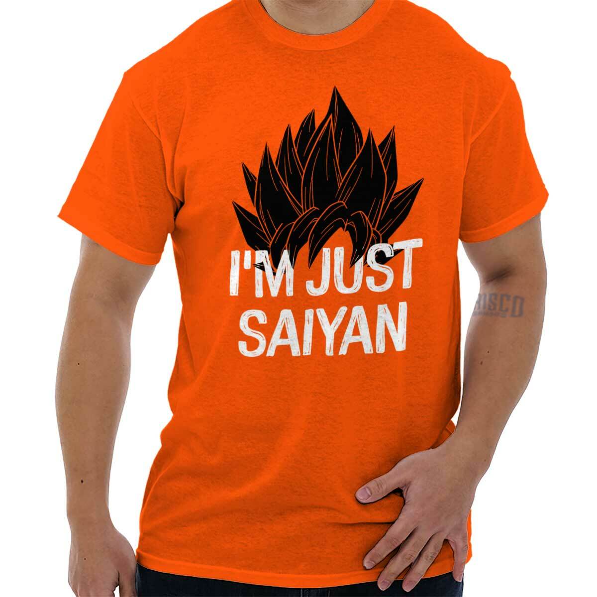 Just Saiyan Cute Anime TV Show Gift Idea Womens or Mens Crewneck T Shirt Tee