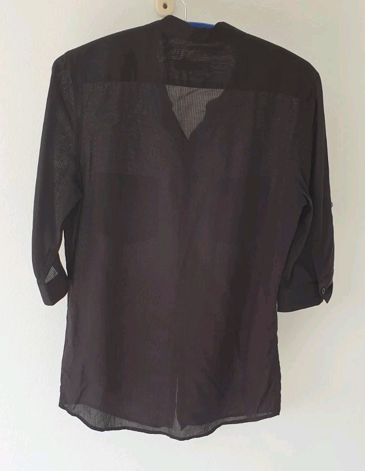 Rene Lezard Black Blouse Size 36