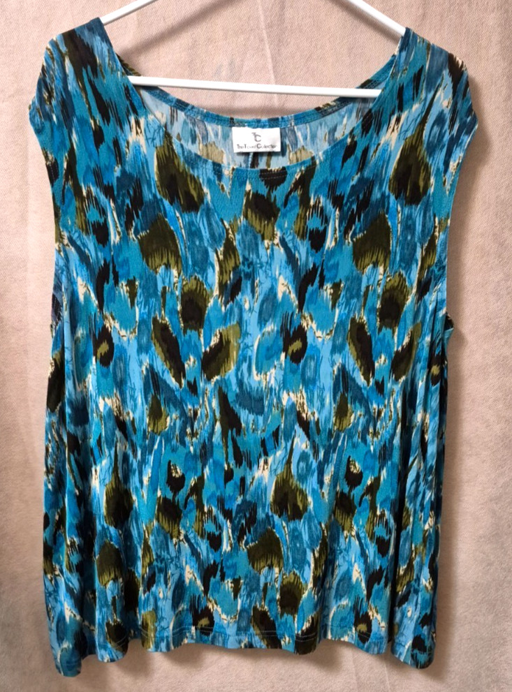 The Travel Collection Women’s Slinky Knit Sleeveless Tank Top – Size approx. 2X