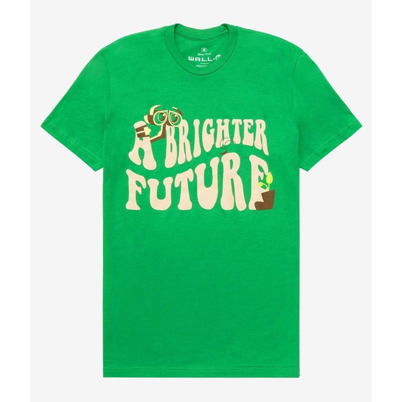 Disney Pixar WALL-E A Brighter Future T-Shirt Green Size 3X New