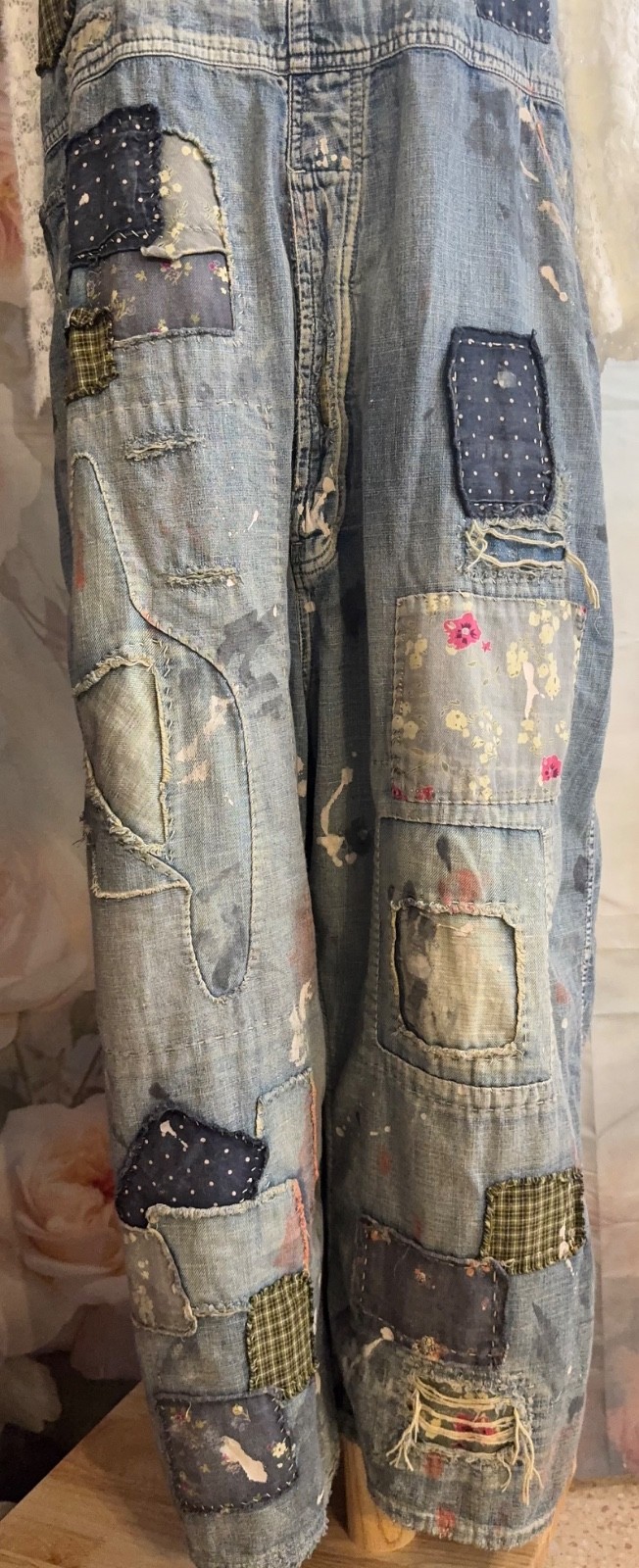 Magnolia Pearl Benjamin Patches Overalls NWT / Sold Out / Collector Piece