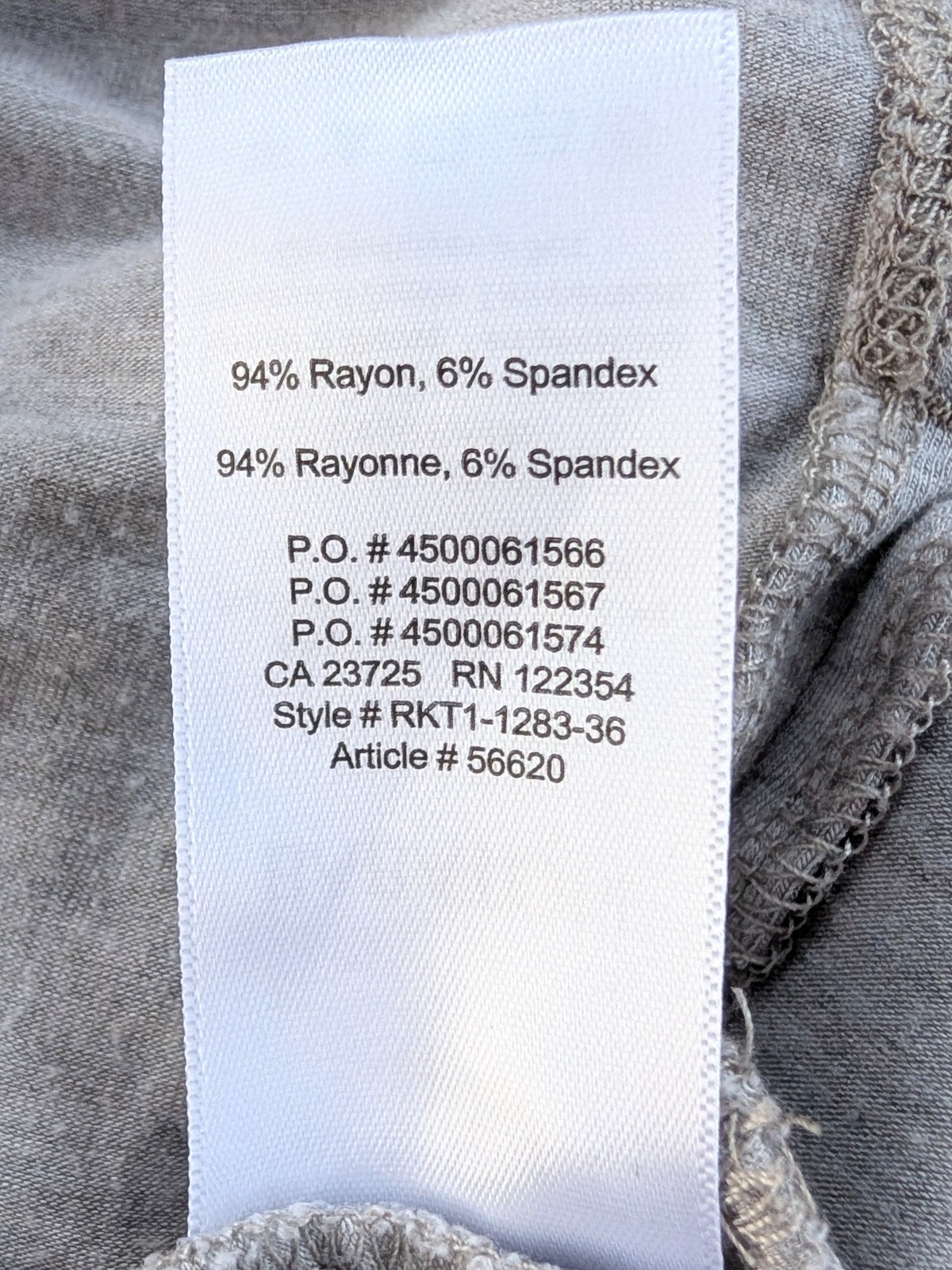 Babaton Aritzia heather gray scoop neck dolman 3/4 sleeve top VGUC small