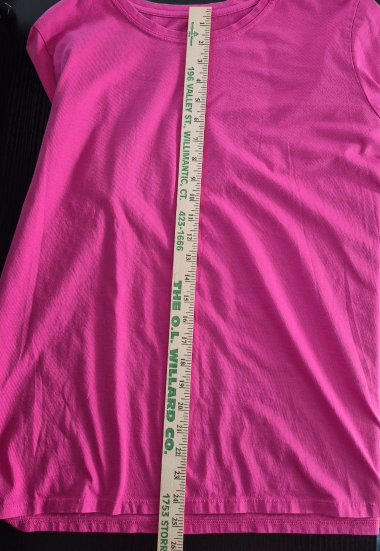 Lands’ End 1X Long Sleeve 100% Supima Cotton Pink Knit Top Relaxed Fit