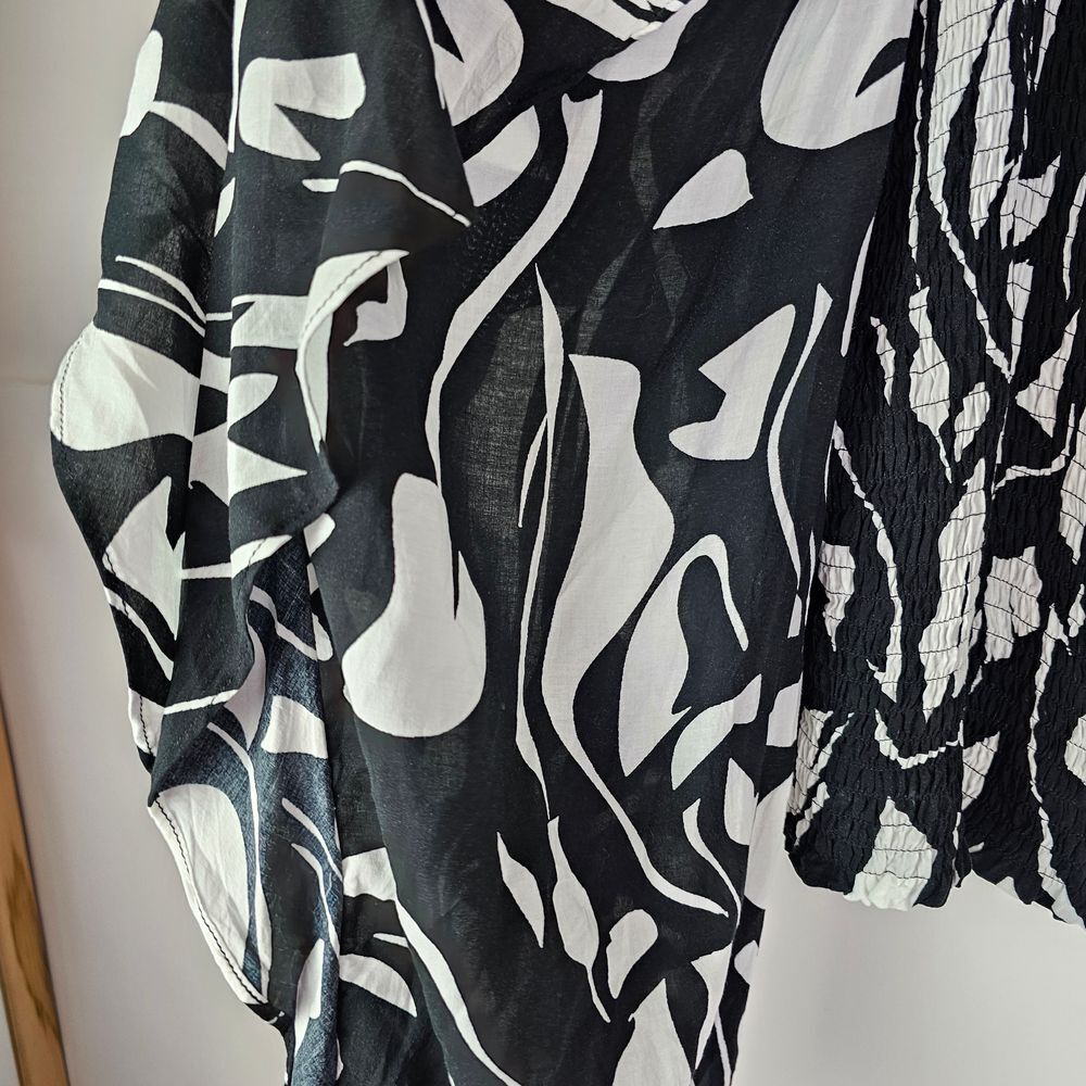 INC International Concepts Women’s XL Off-Shoulder Tropical Top Elastic Waist