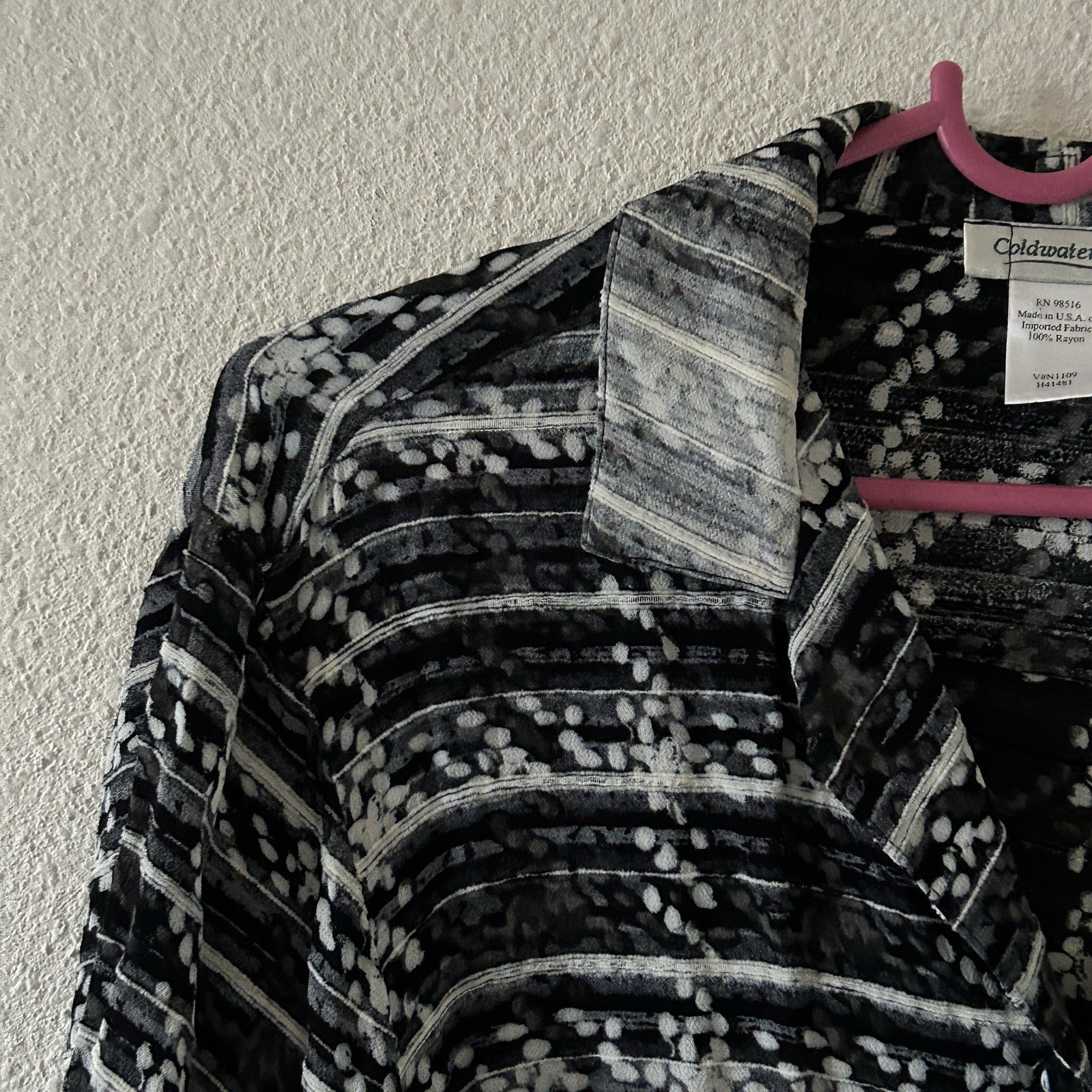 Coldwater Creek Sheer Bohemian Western CottageCore Button Up Shirt Women’s Small