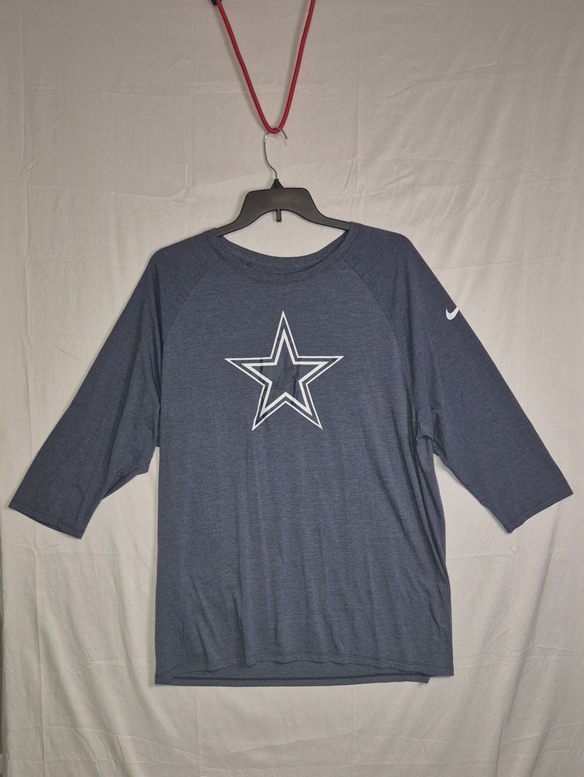 Nike Navy & White Dallas Cowboys Star 3/4 Sleeve Shirt
