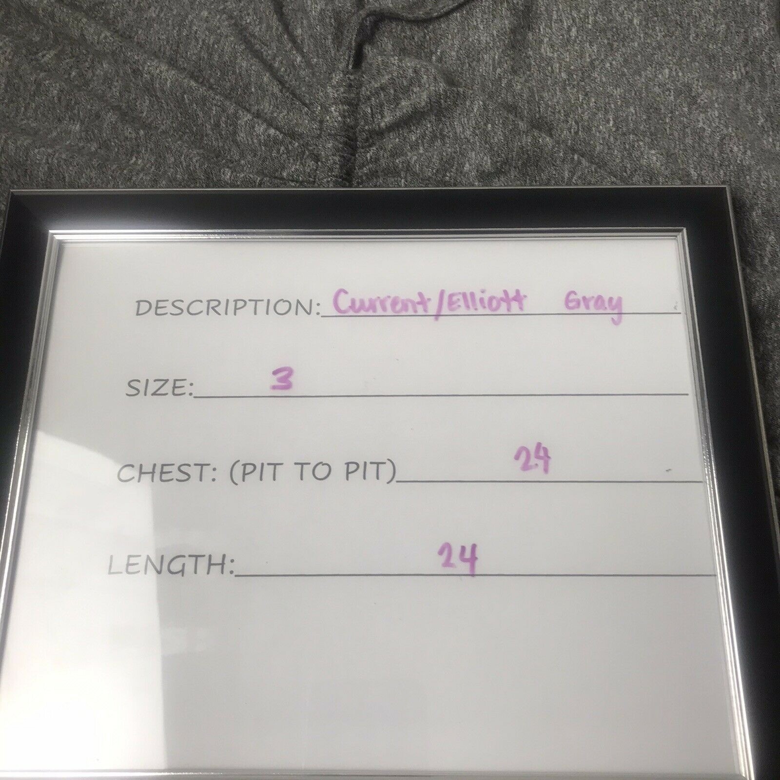 Current Elliott The Knit Sawyer Top Plus Size 3 Gray