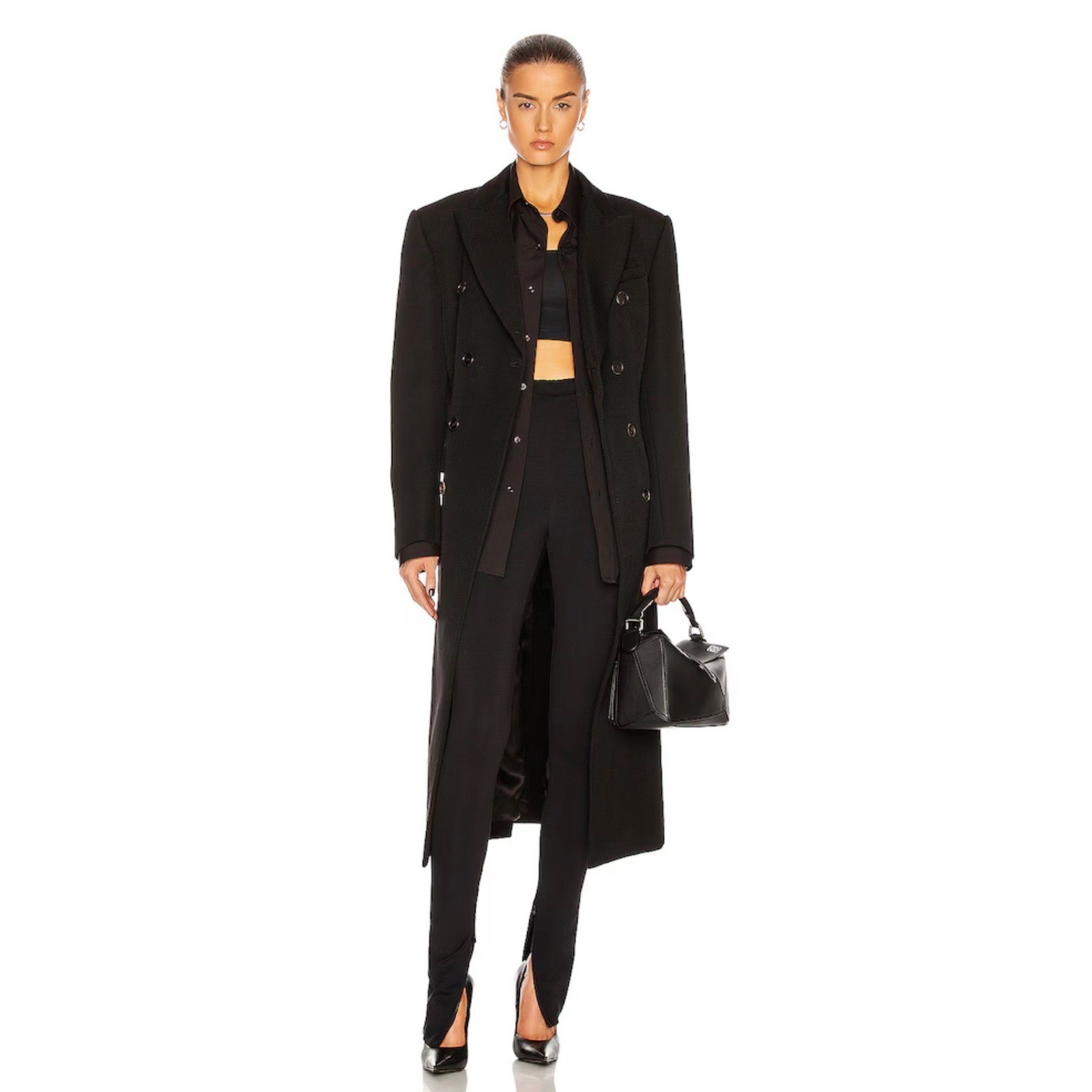 WARDROBE.NYC Oversize Shirt in Black Size XS New No Tags READ