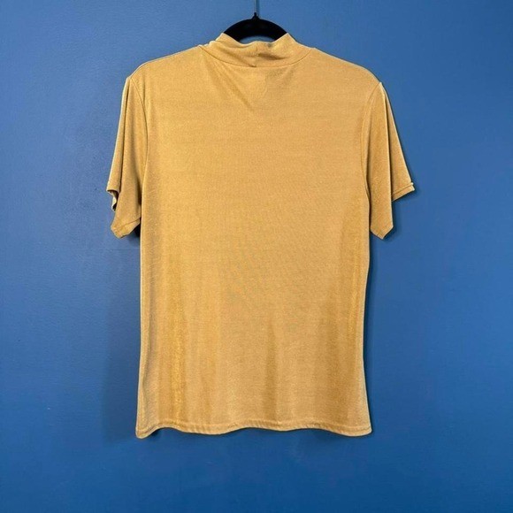 Vintage 90s Mockneck Women’s Size Large Dynamite Yellow Gold Slinky Going Out