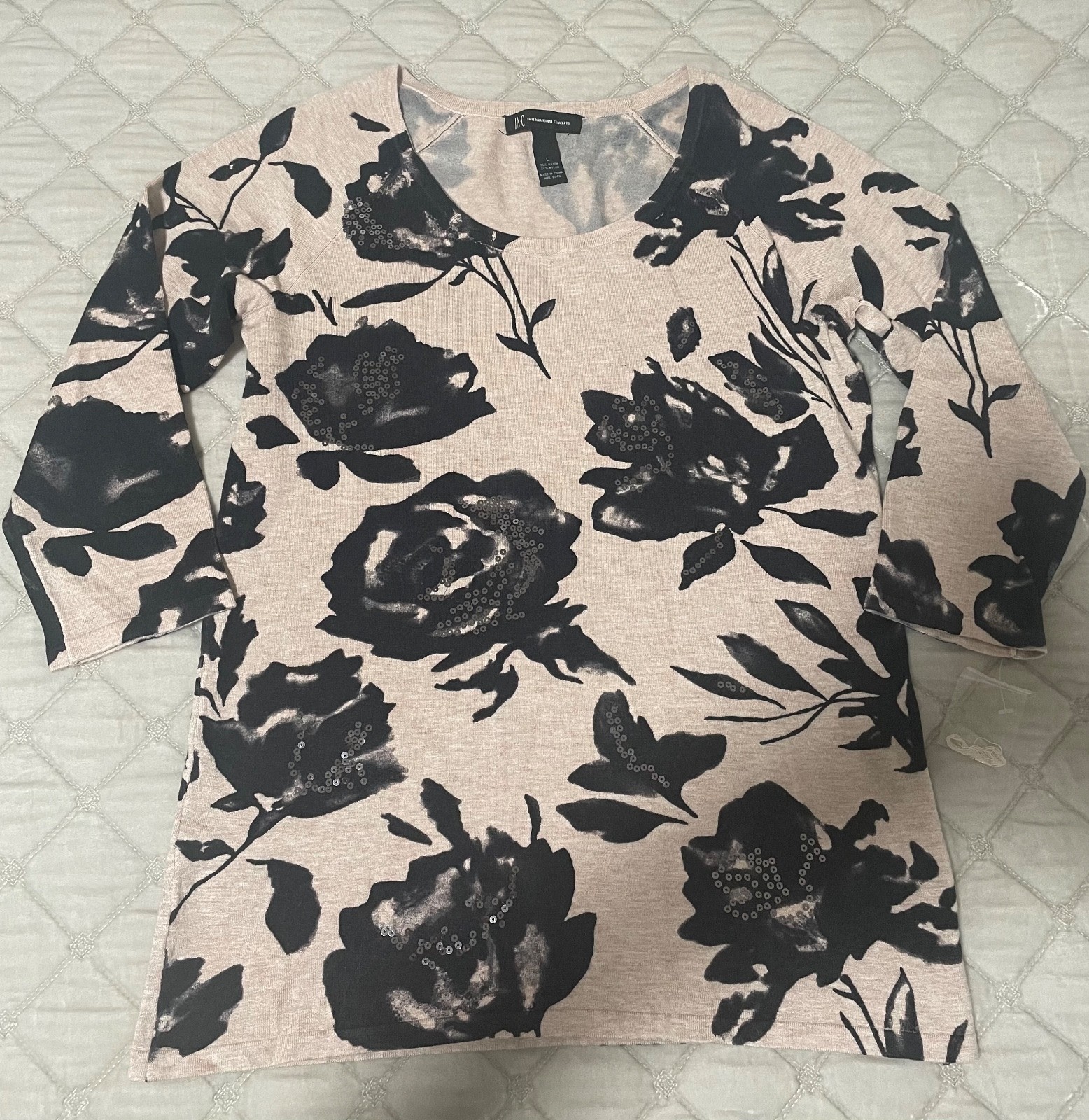 I.N.C. International Concepts Top L
