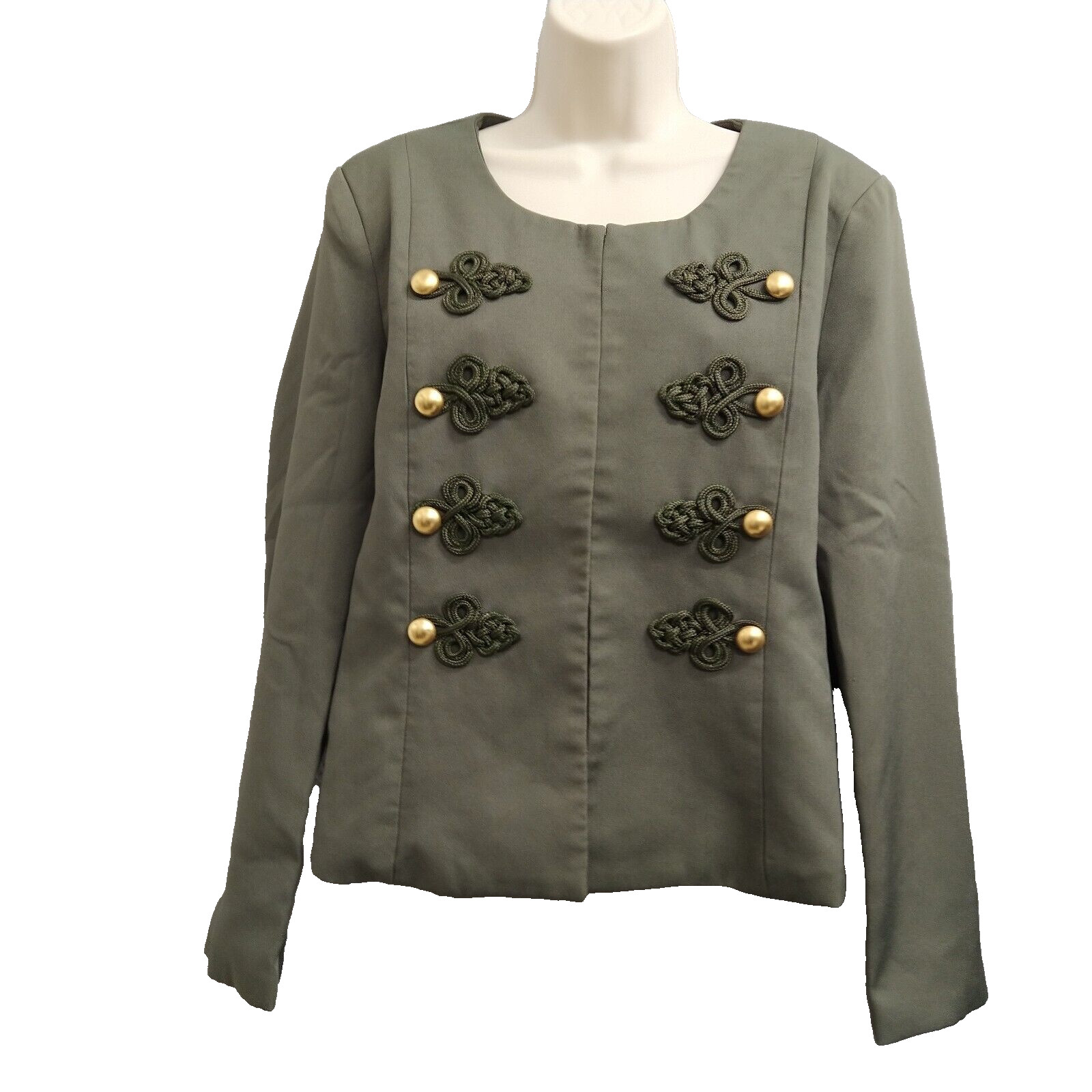 Soho Womens Top Blouse Cardigan Large Green Long Sleeve Formal Occasions Classic
