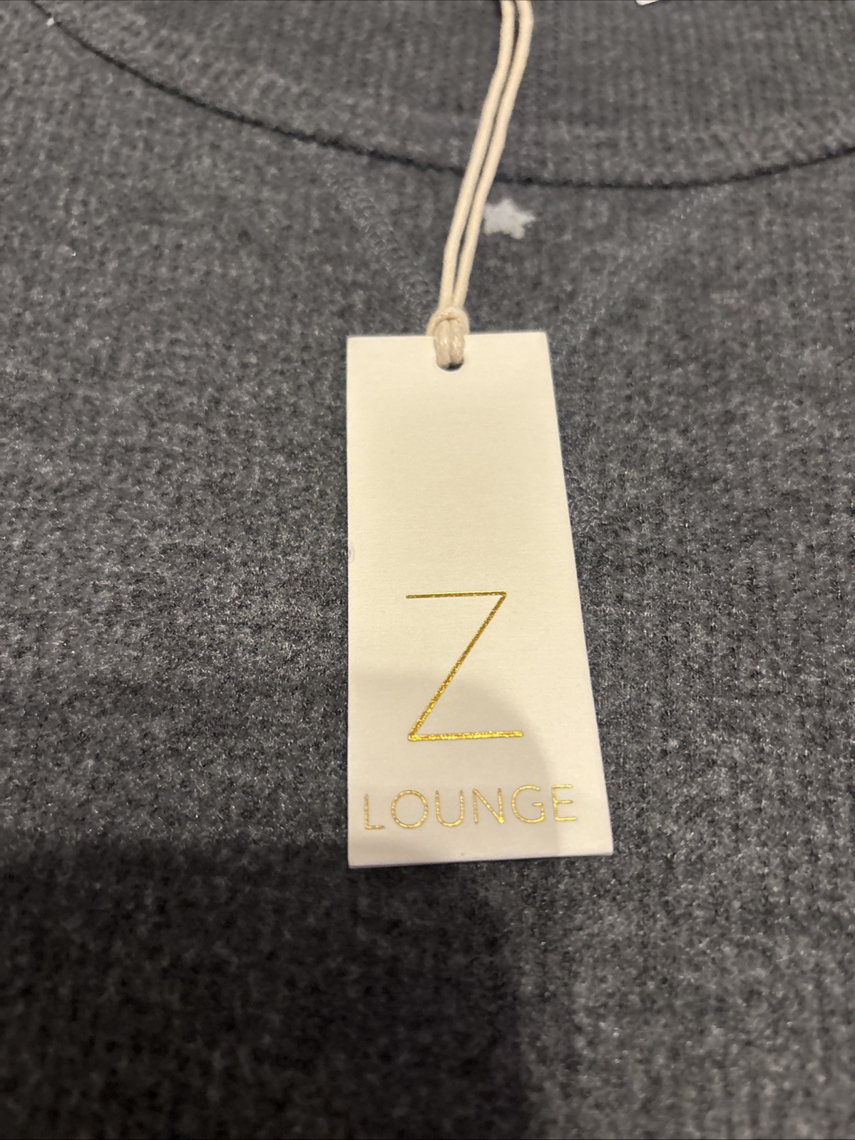 Z Supply Z Lounge Women’s Cropped Gray w/Stars Short Sleeve Shirt Size L NWT