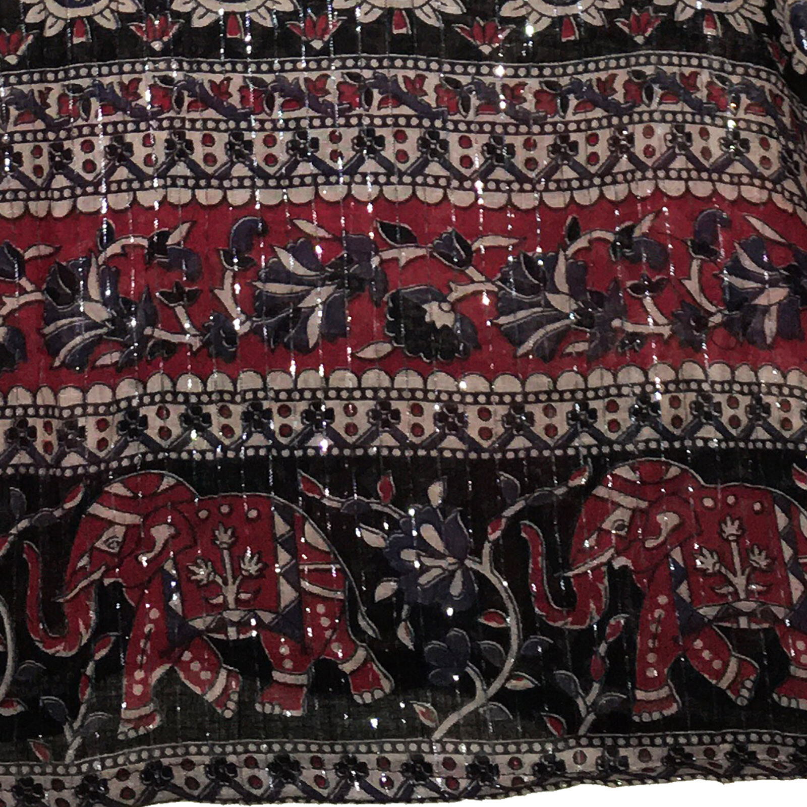 Indian Ethnic Cotton Lurex Top Blouse For Women Summer Boho Hippie Gypsy Tunic