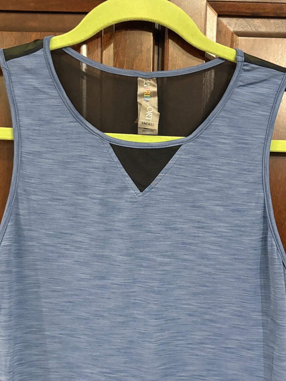 Prismsport Women Athletic Work Out Blue Tank Top Size Small