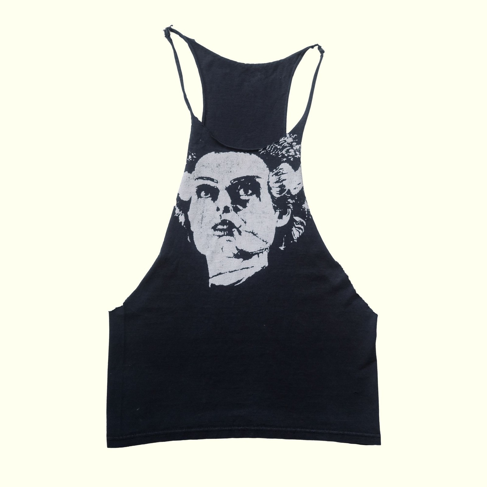 BRIDE OF FRANKENSTEIN VTG 90s HORROR HALLOWEEN GRAPHIC RACERBACK TANK SHIRT XS