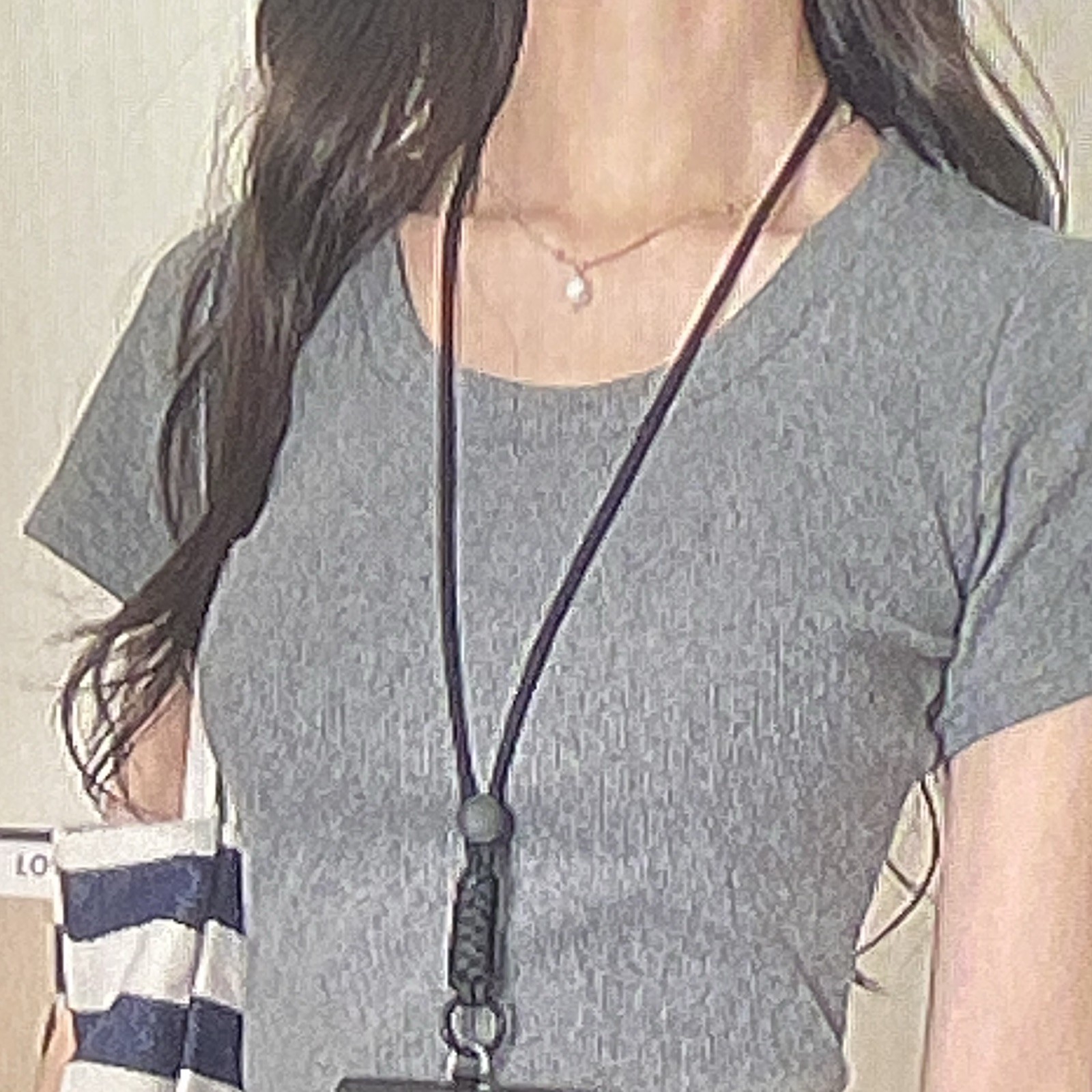 U-neck T-shirt – Women’s Summer Short-Sleeved Base Top – Gray