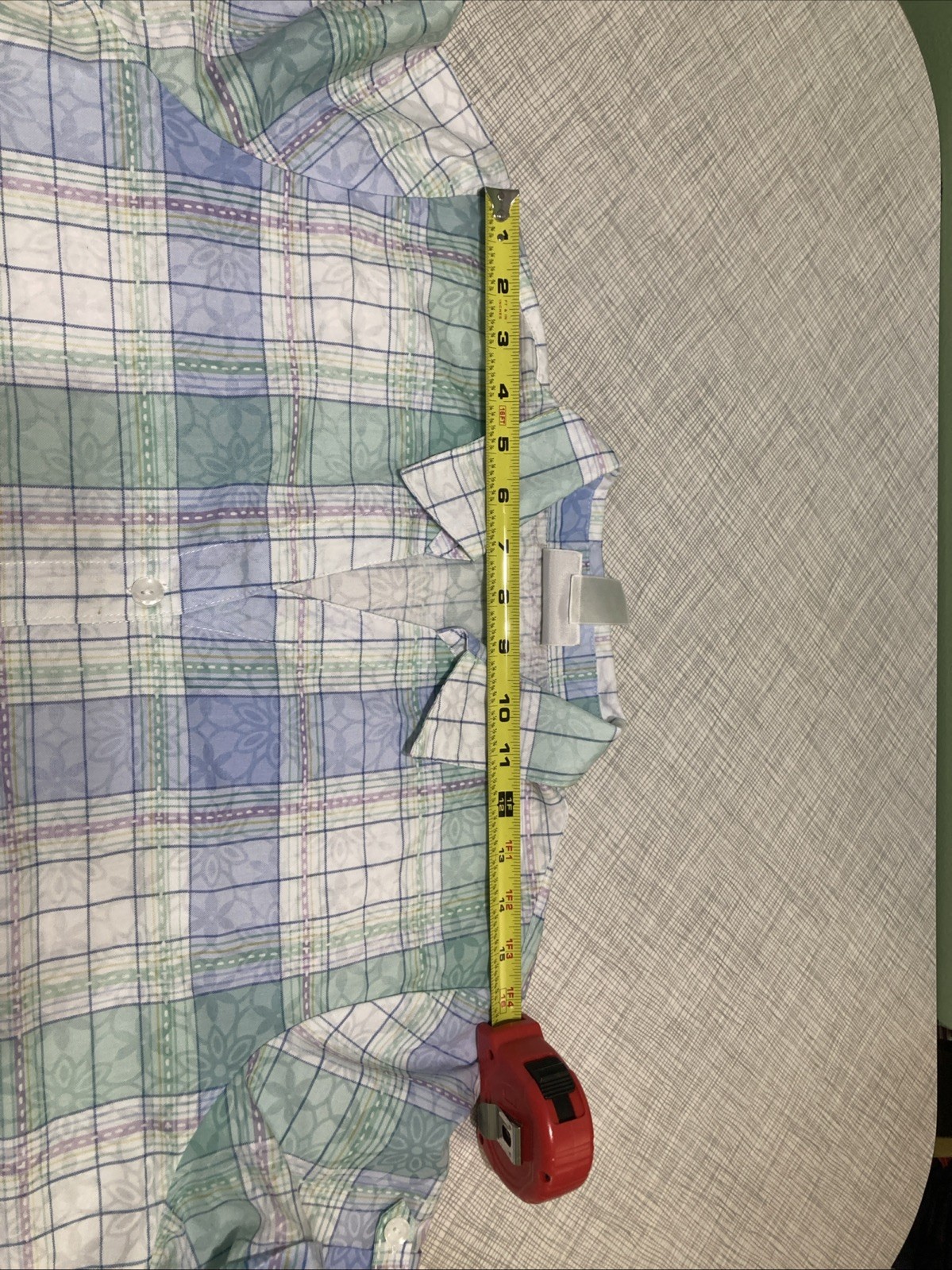 Alfred Dunner Pastel Plaid Button-Down Shirt S Cottagecore Grandmacore Floral