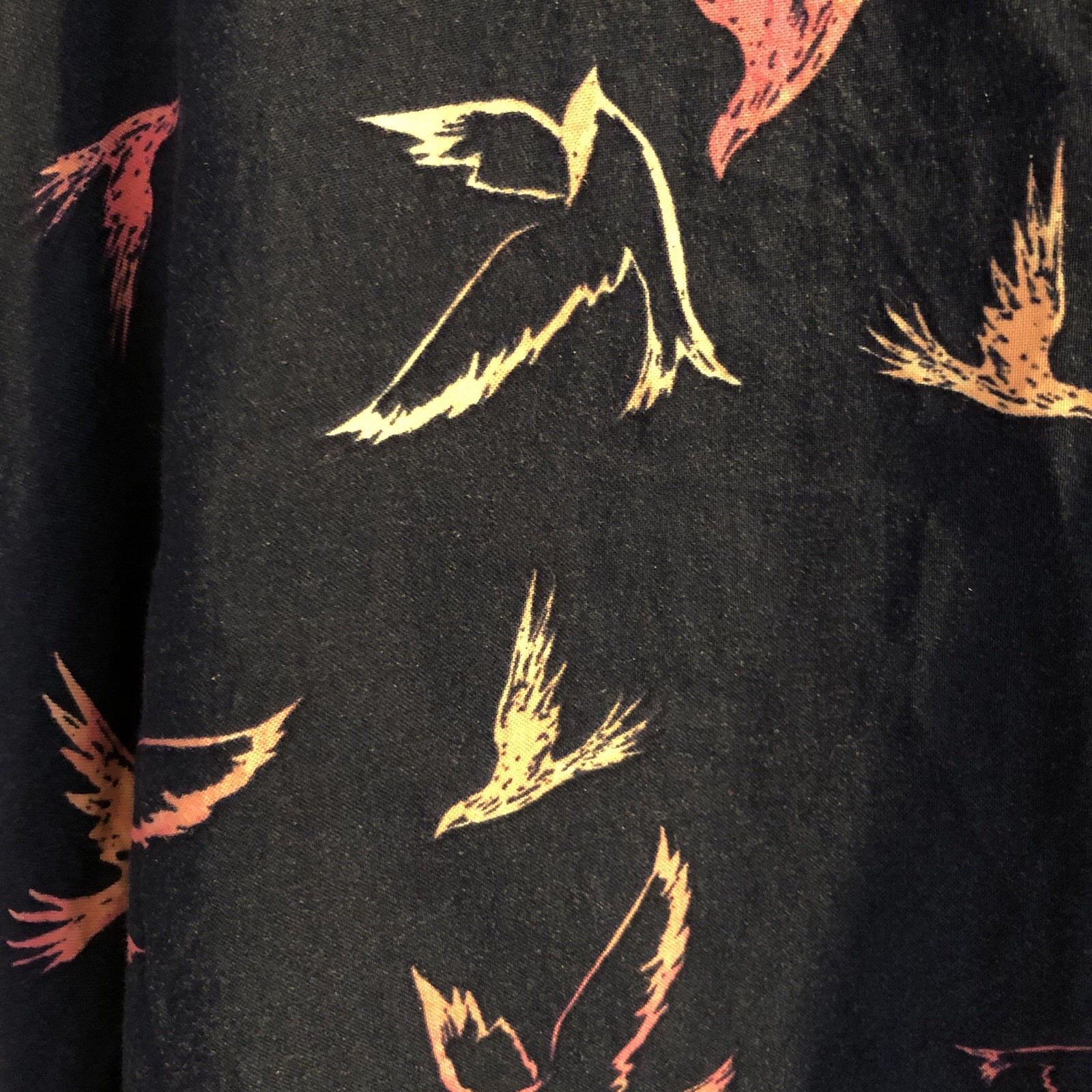 Apricot Summer Top Uk 14 Sleeveless Navy with Multicolour Bird Print Wrap Back