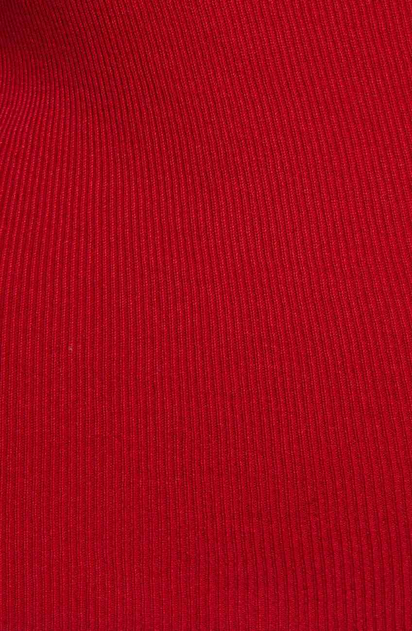 Leith Size: 4X Ribbed Wrap Front Sweater Color: Red Chili
