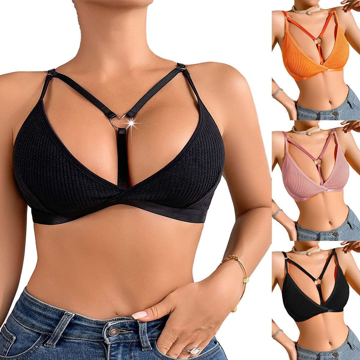 Womens Sexy Lace Bralette Bralet Bra Bustier Crop Tops Ladies Cami Vest Tank Top