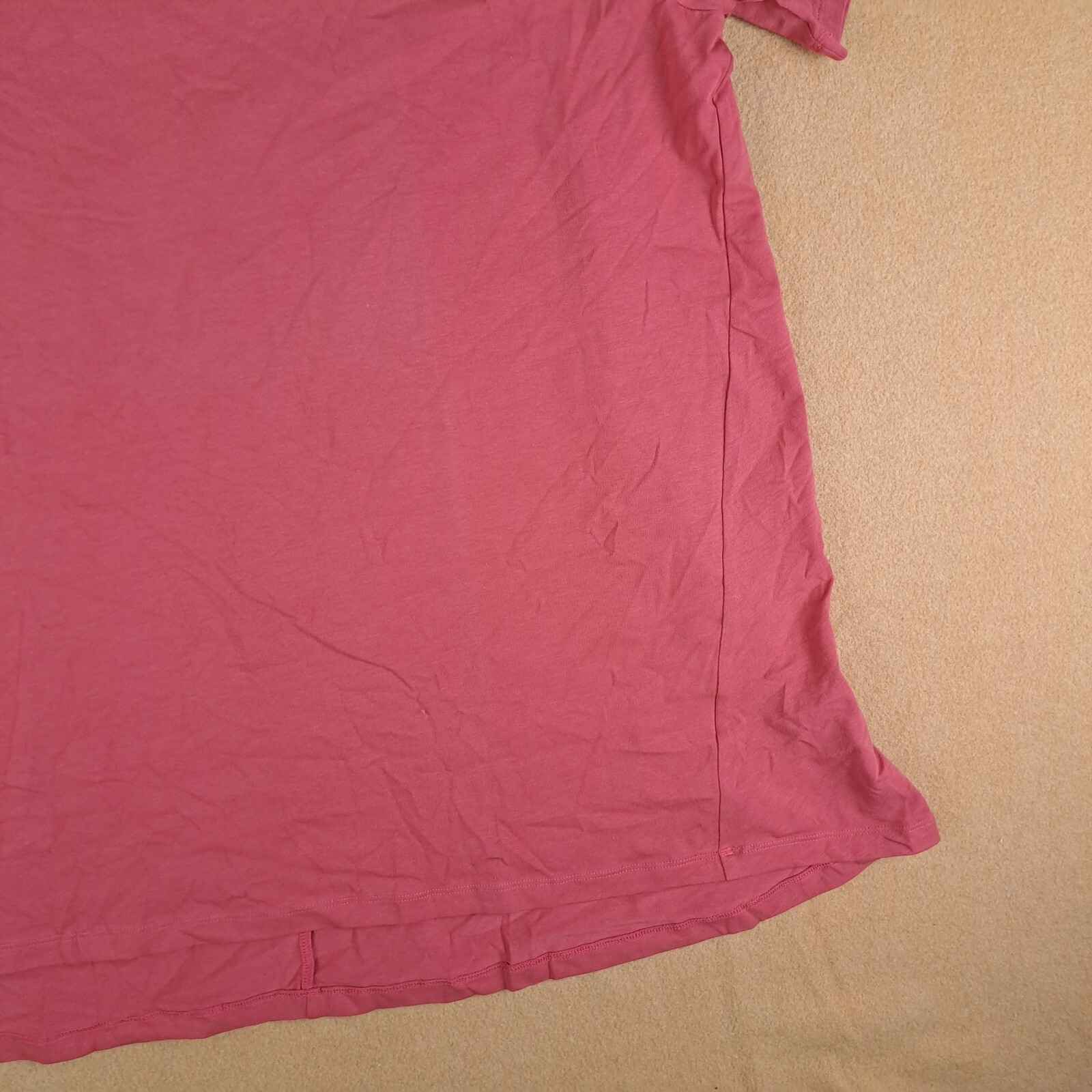 Virtuelle Shirt Womens Size S Red Everyday Swing Tee Essentials Short Sleeve NWT