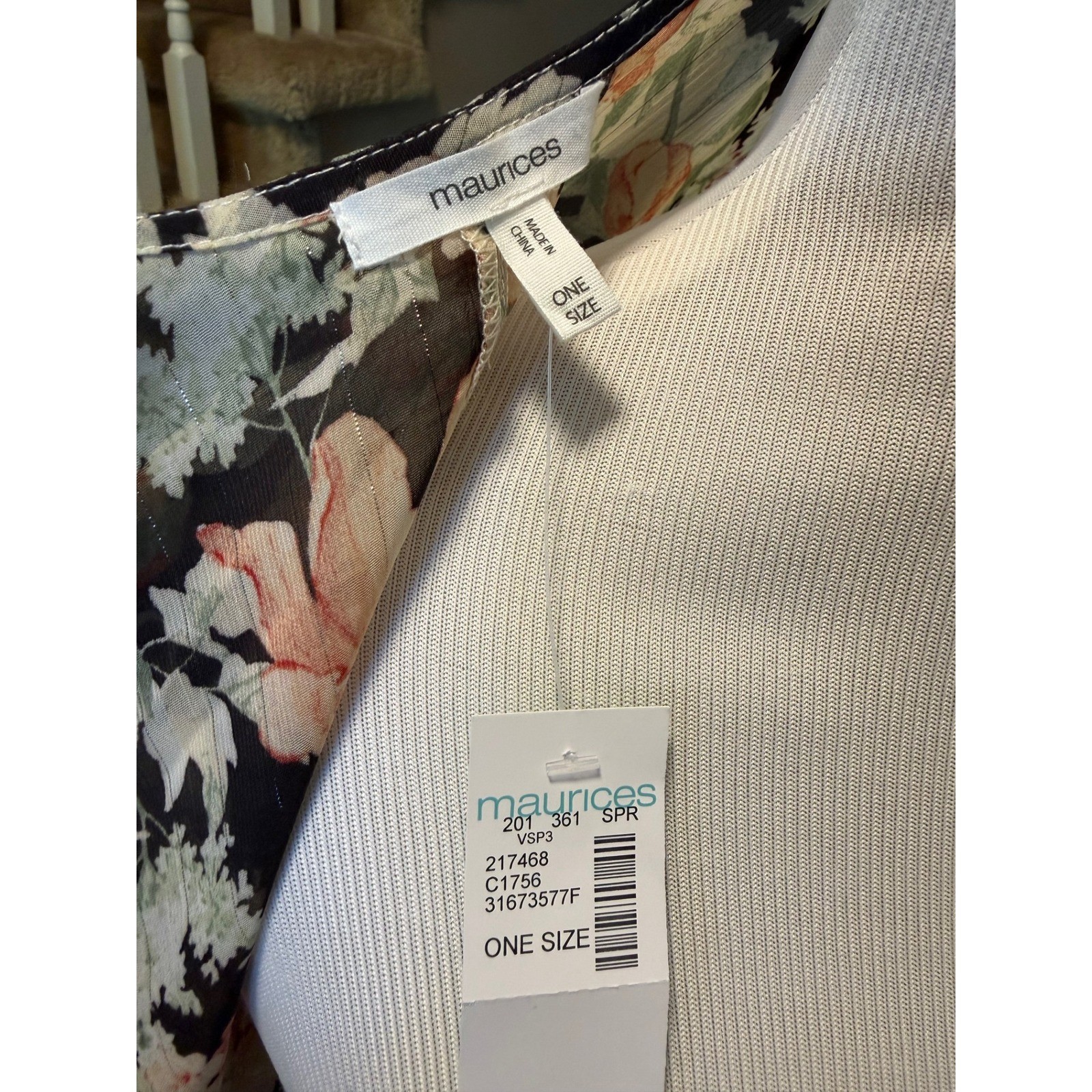Maurices Floral Kimono Wrap One Size NWT Sheer Lightweight Open Front Cardigan
