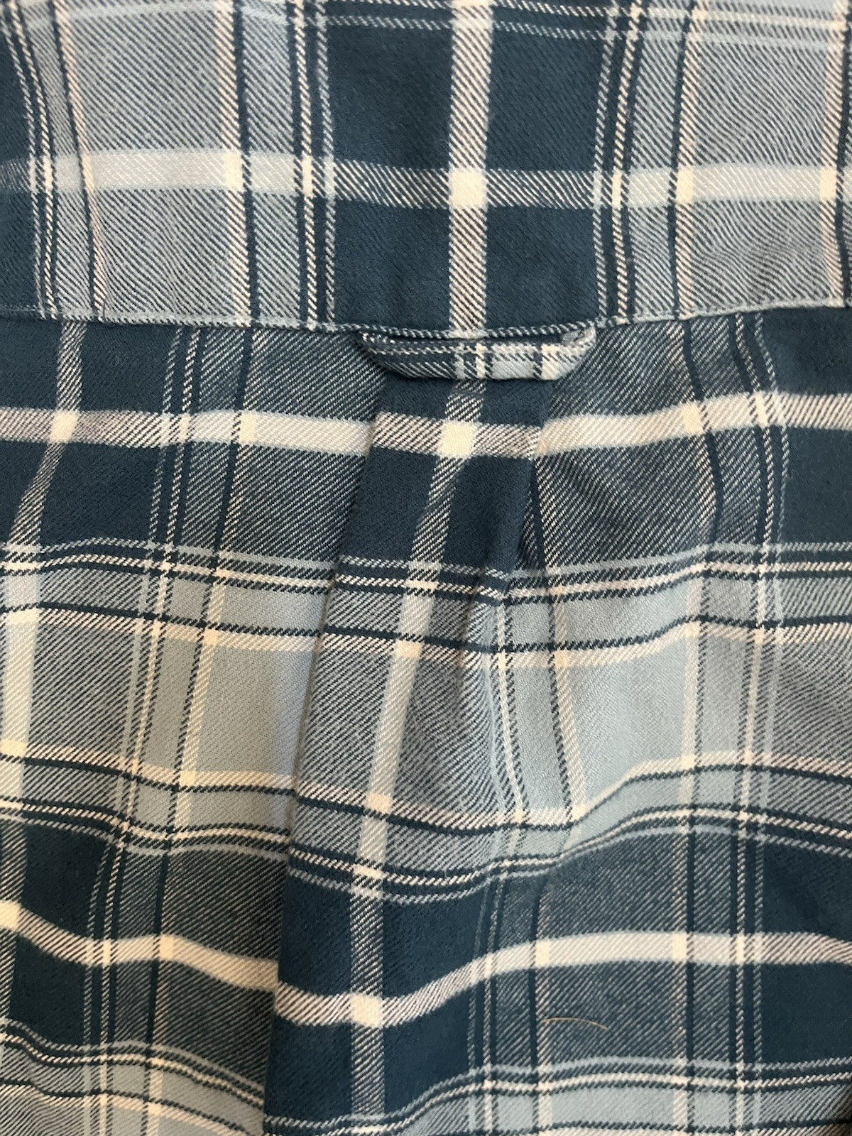 Orvis Womens Medium Button Up Flannel Plaid Shirt Green 100% Cotton