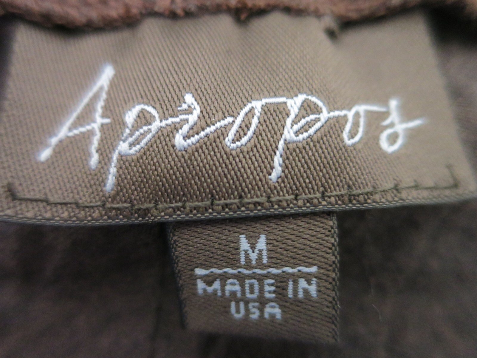 Apropos Nomadic Traders Brown Long Sleeve Cowl Neck Top Pull Over Size Medium