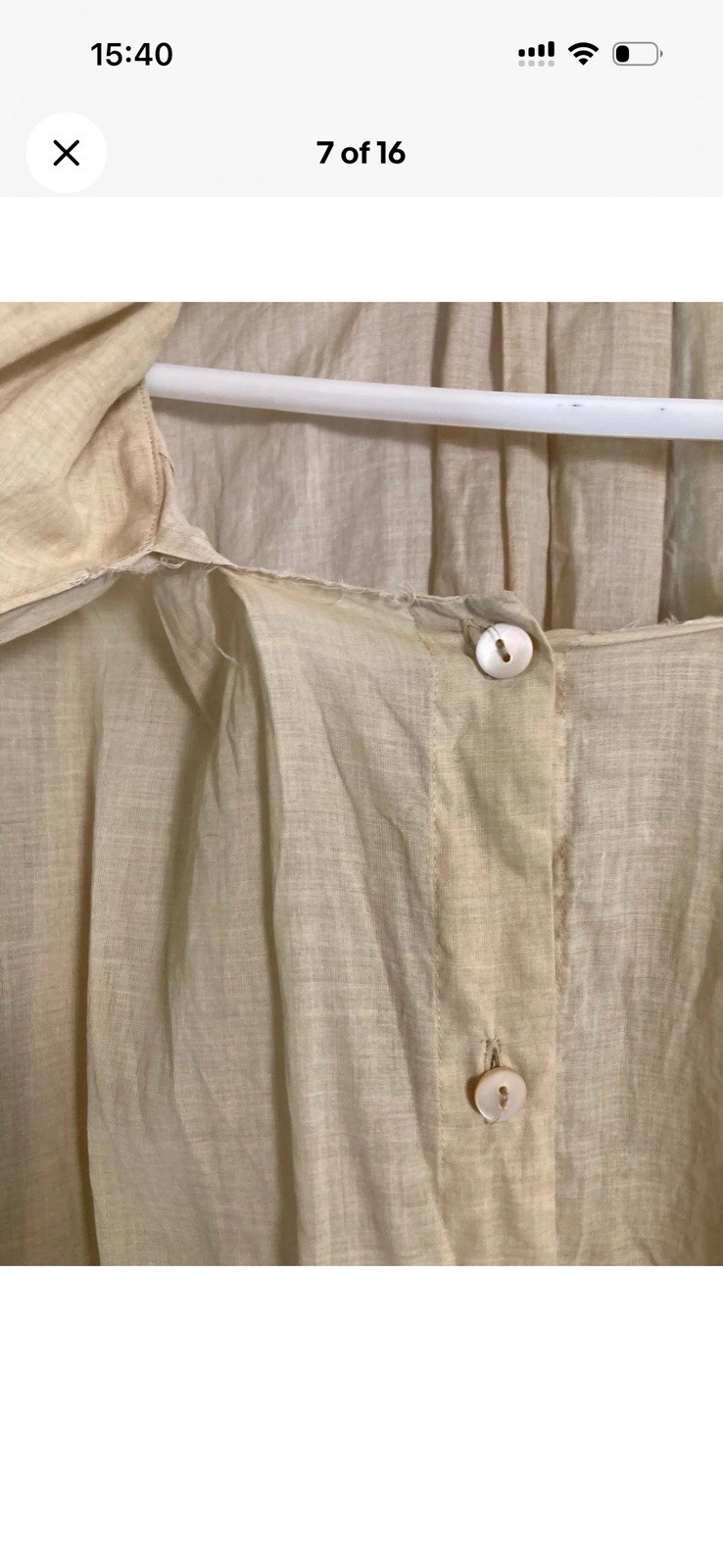 Vintage Dries Van Noten Oversized Blouse Attached Scarf Sash | Made in Italy