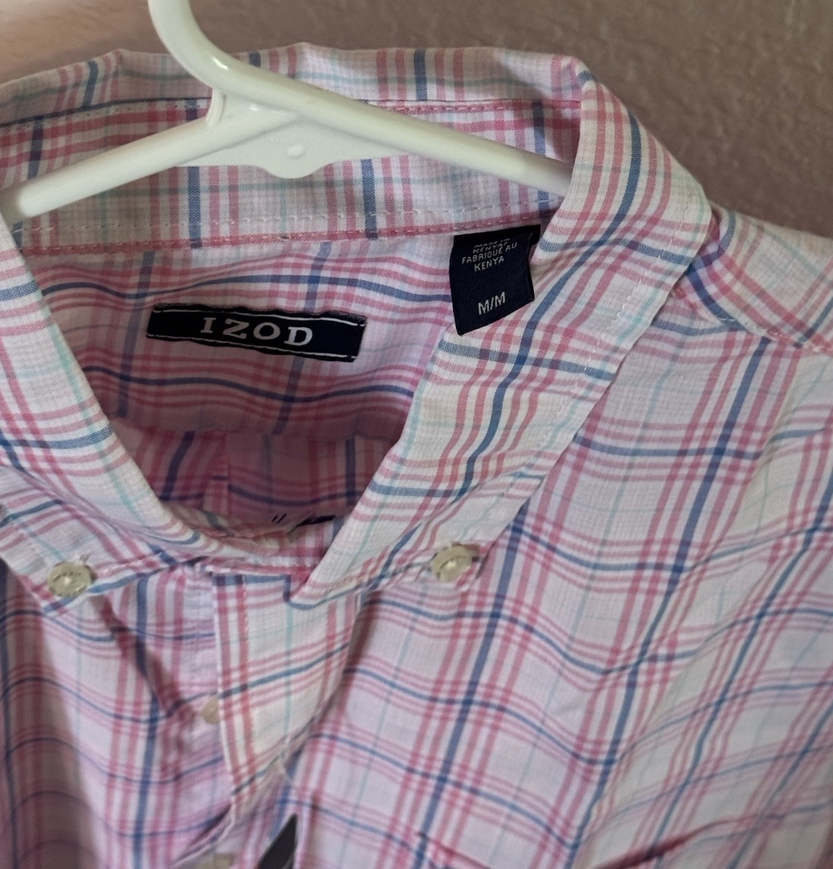 IZOD Womens Shirt Top Candy Pink Size M Medium MSRP $60.00