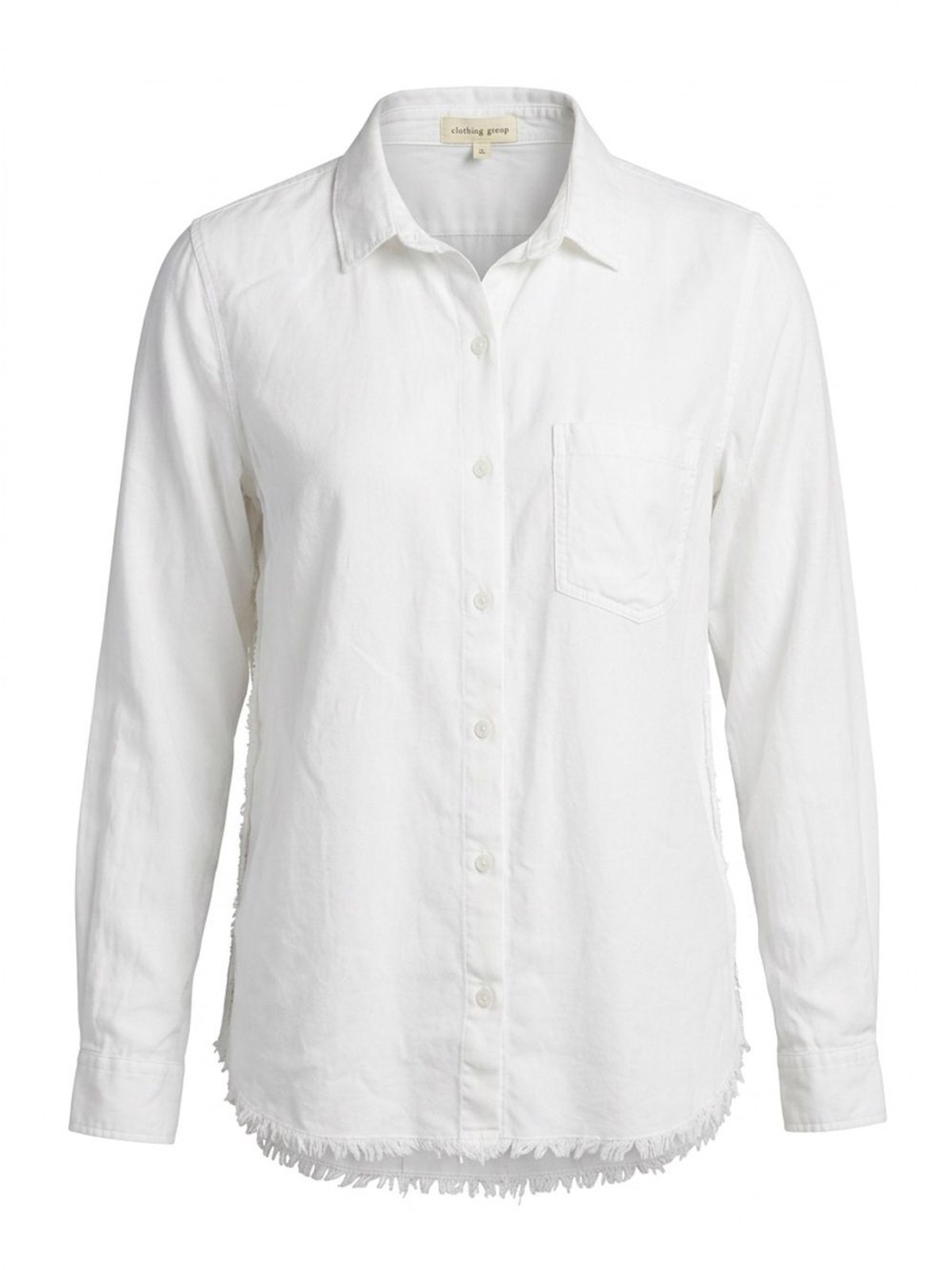 Anthropology Cloth & Stone White Tencel Button Down Top Medium
