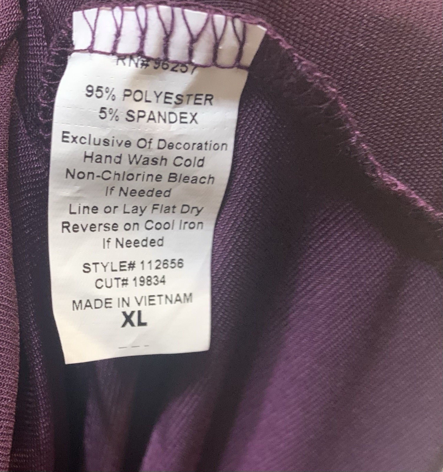 Purple blouse cold shoulder XL stretchy tie front detail mother’s day gift b-day