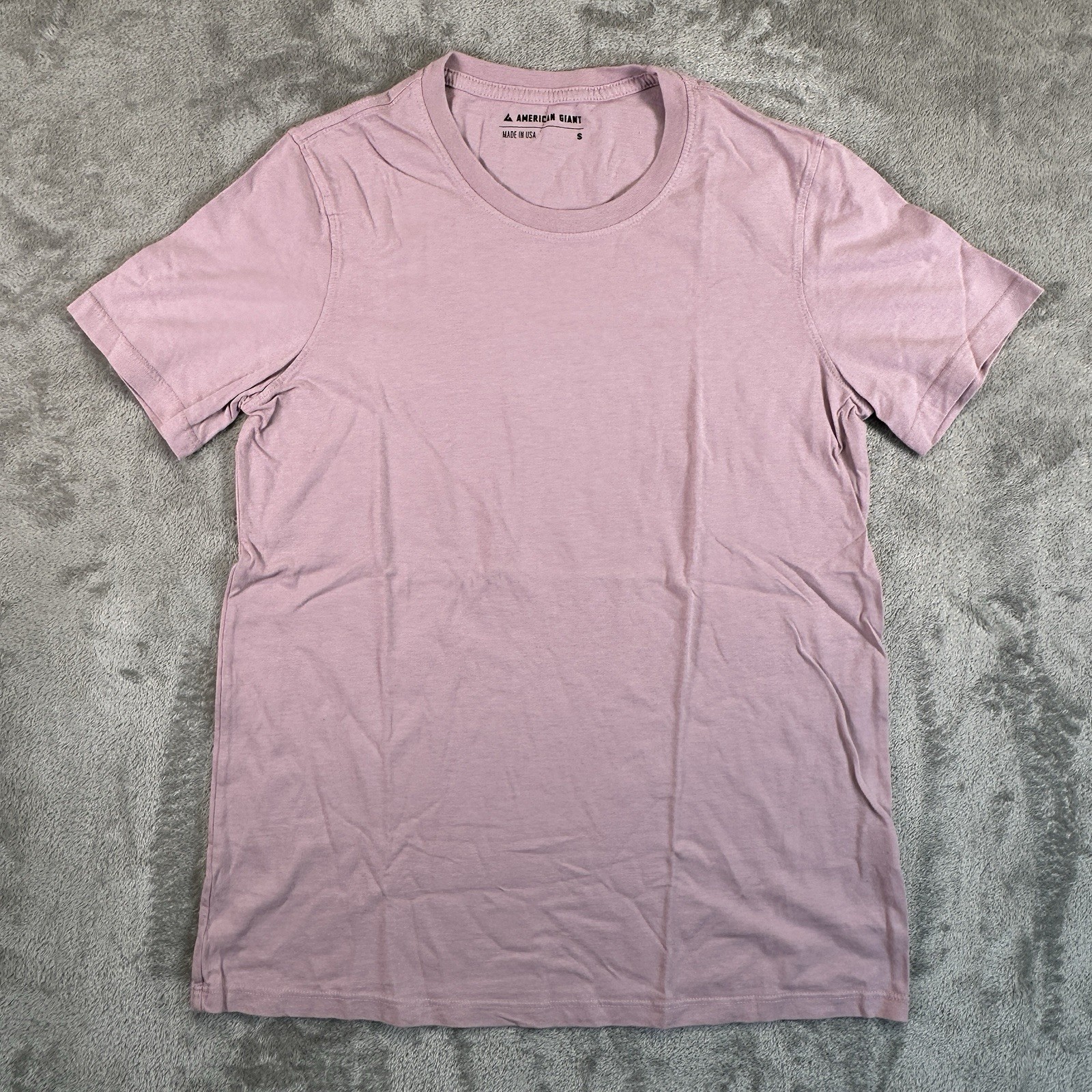 American Giant Women’s Classic Cotton Crew T-Shirt Small Keepsake Lilac
