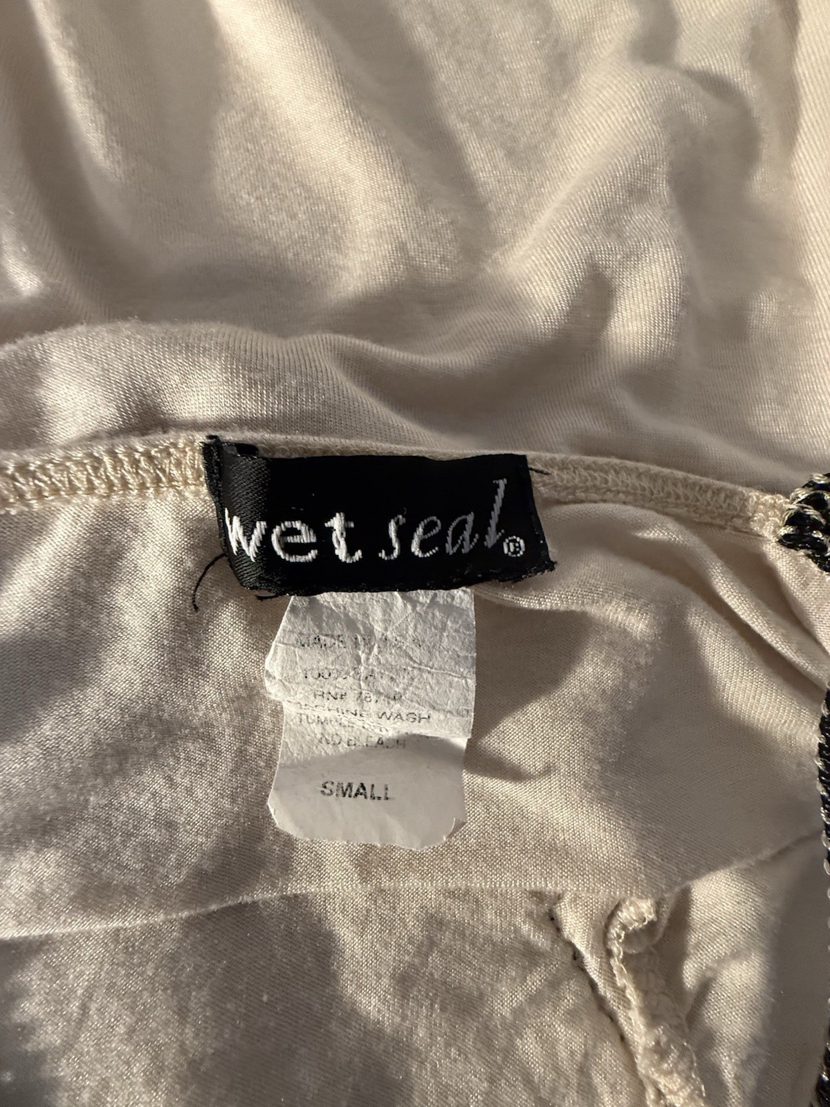 Vintage Wet Seal Y2K Strappy Knit Camisole Lace Trim Tank Top Small Multi Strap