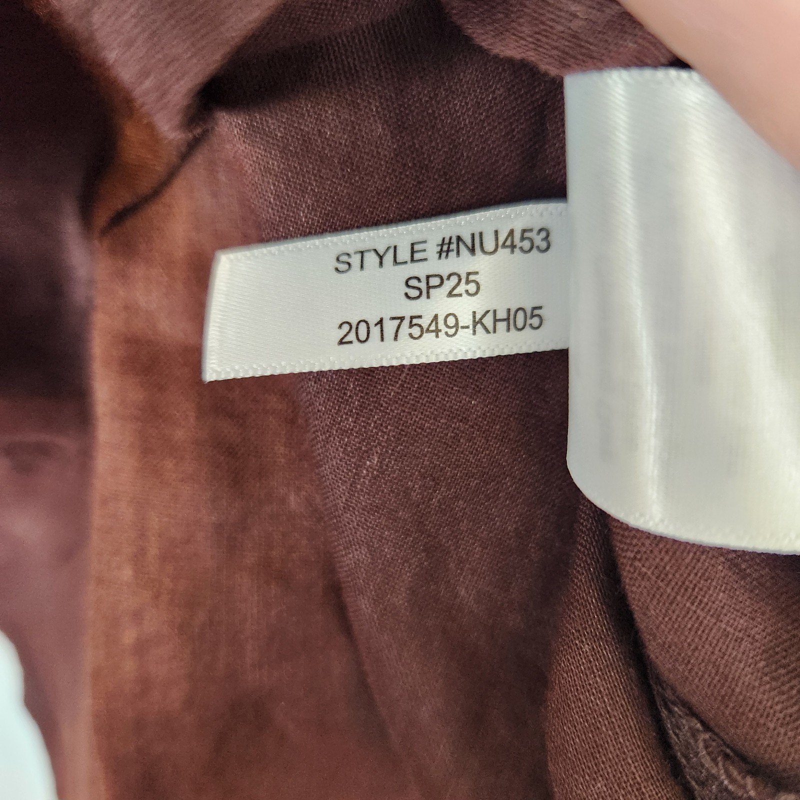NWT Madewell Utility-Pocket Button-Up Shirt Chocolate Raisin Ramie Cotton Medium