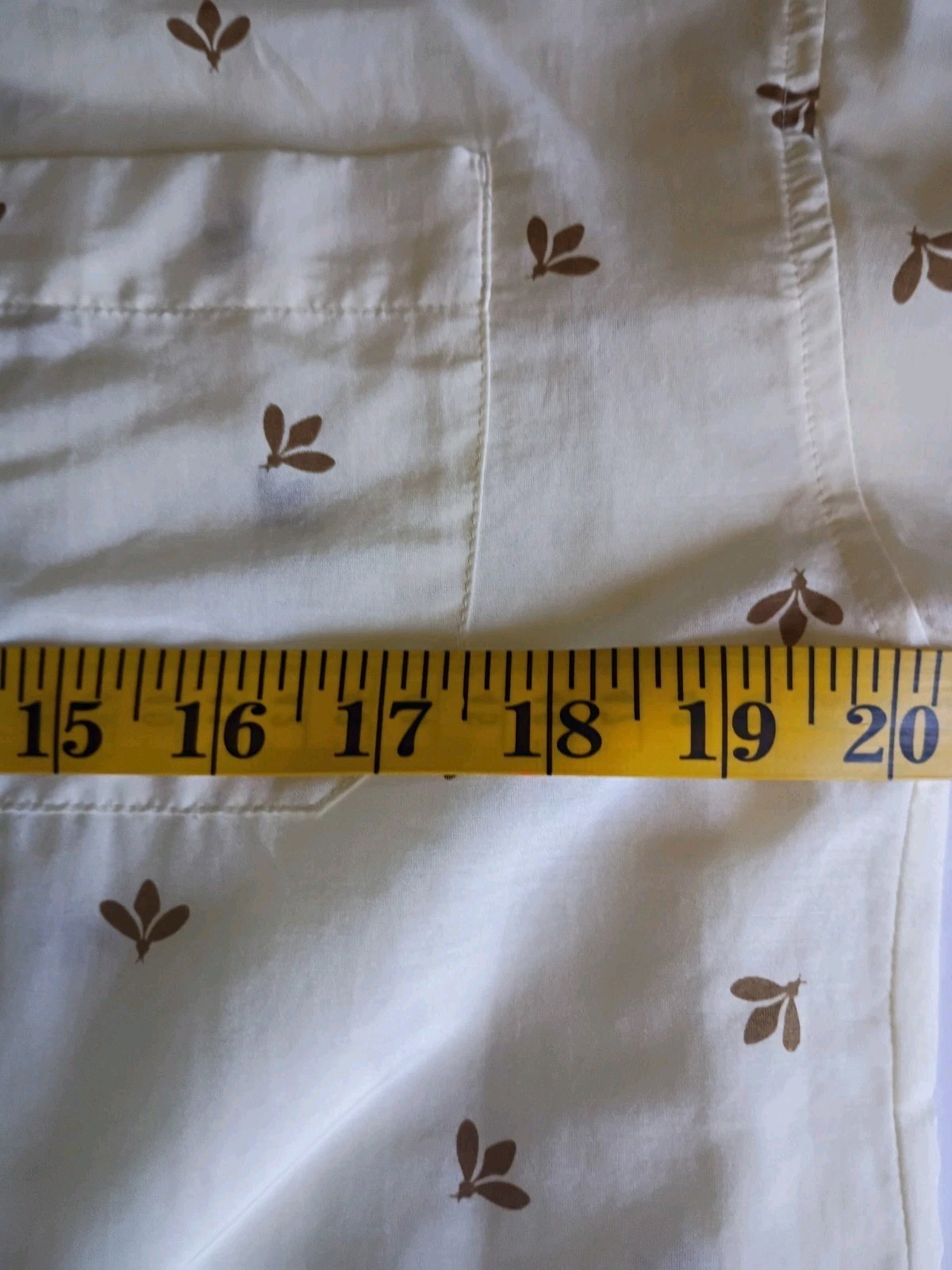 lands End womens tops Button Up Cotton Silk Blend Size 8