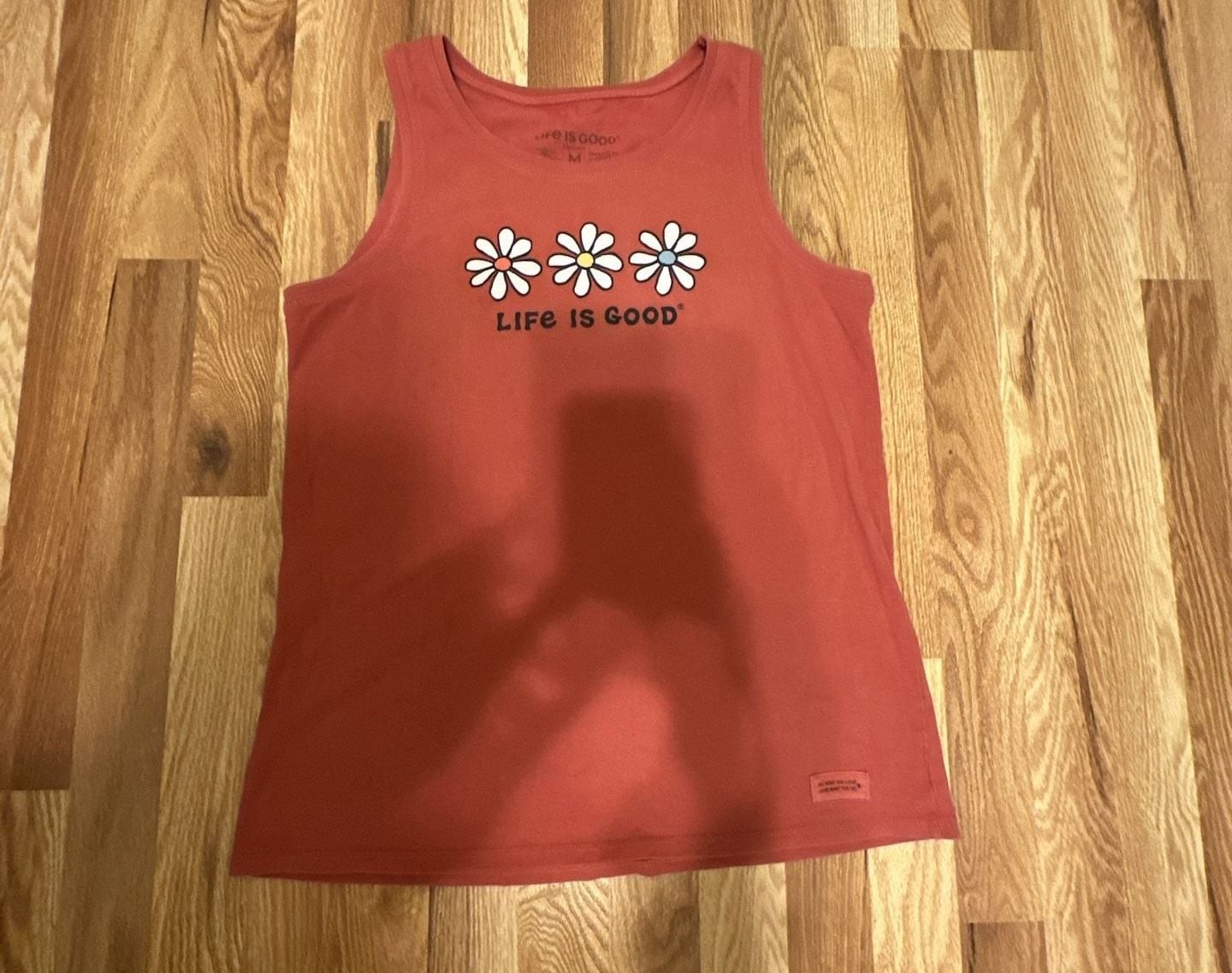 Life is Good Women’s 3 Daisies Crusher Tank Size M