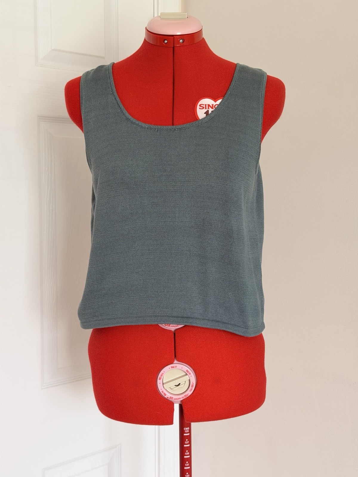 Vintage Peruvian Connection Pima Cotton Rib Knit Tank Top Peru Size S