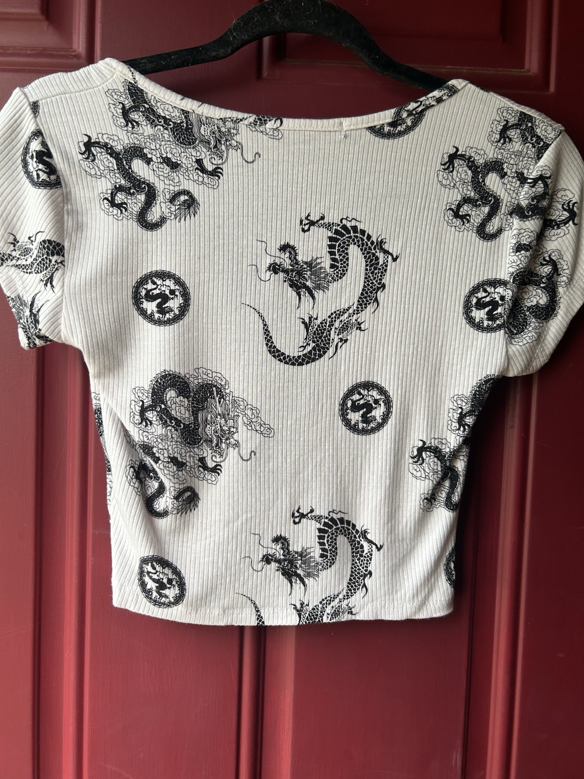 Faded Rose Crop Top Size Small Grunge Emo Punk
