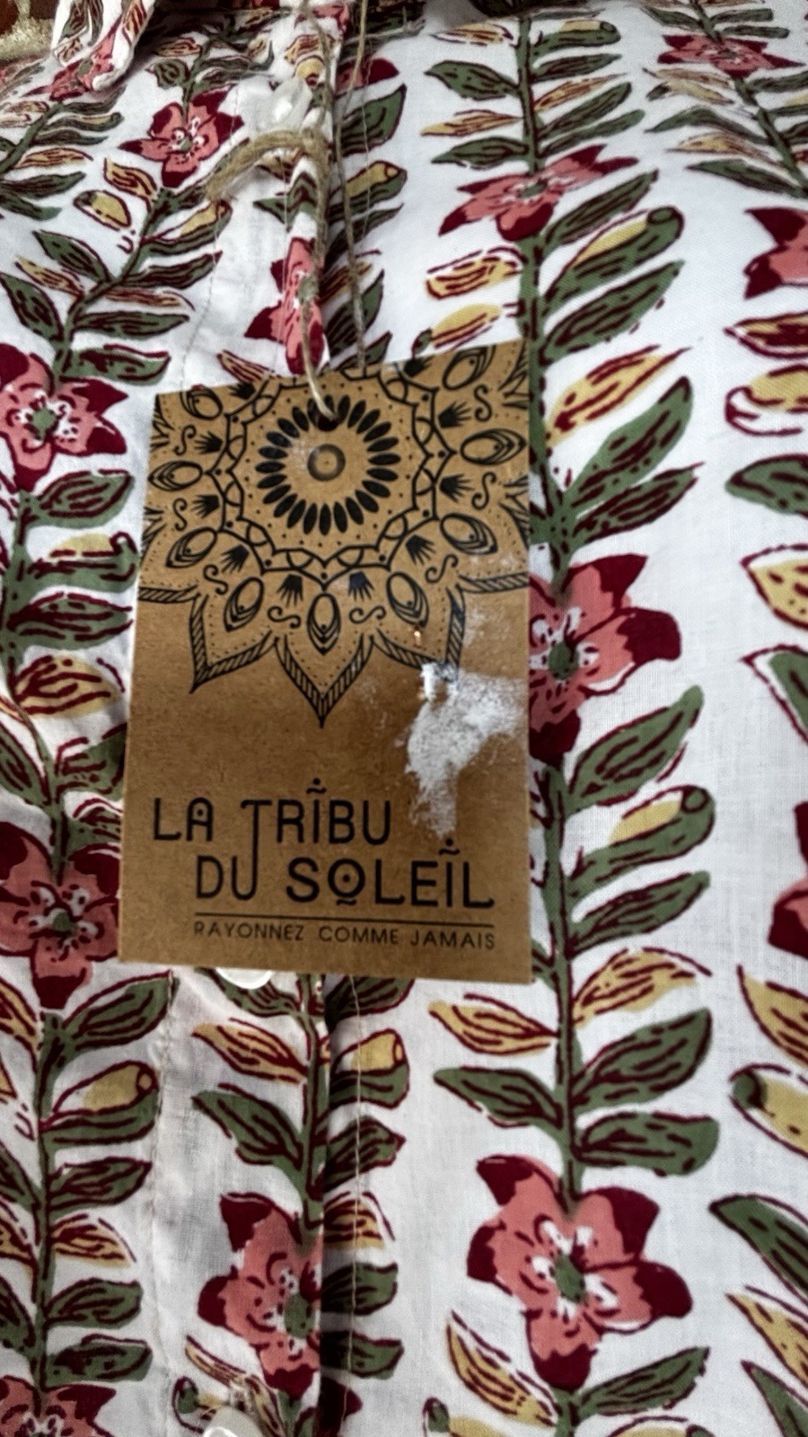Floral Cropped Dolman Shirt – France M