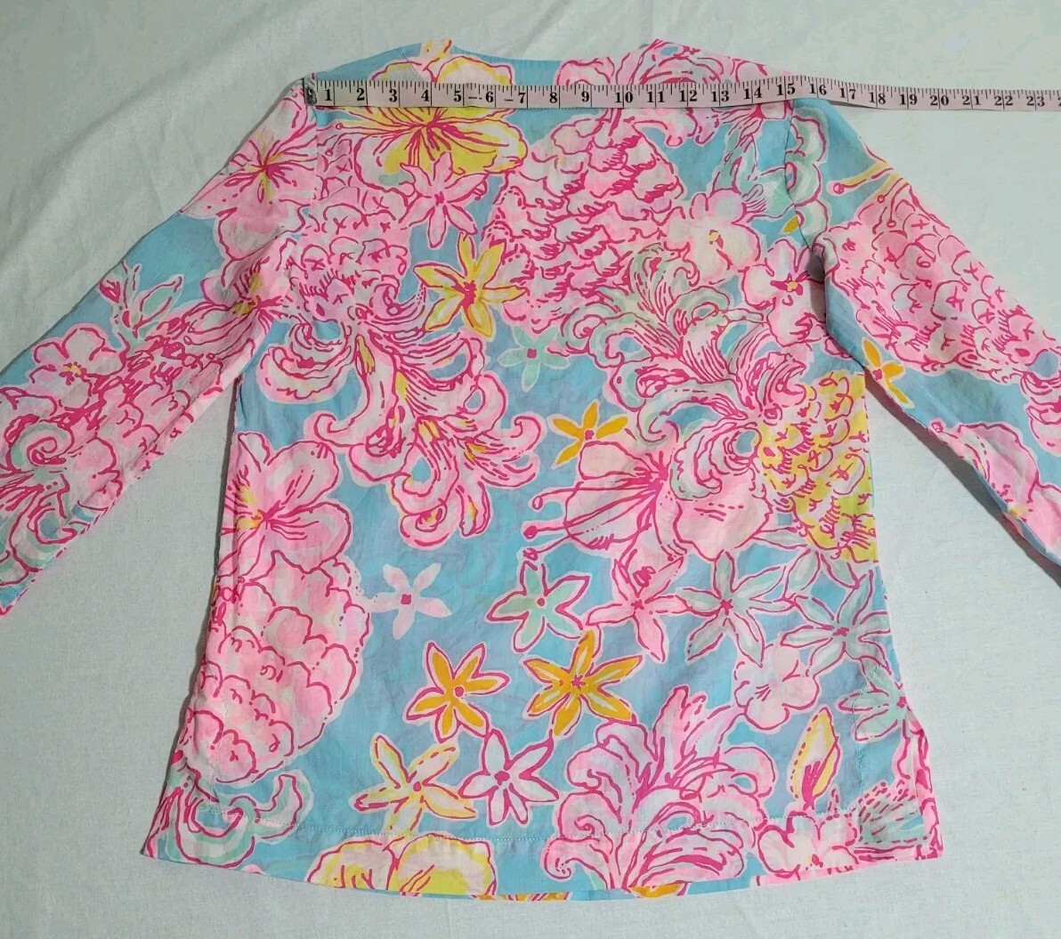 Lilly Pulitzer Skipper Popover Breakwater Blue Lolita Women’s Size S Tunic Top