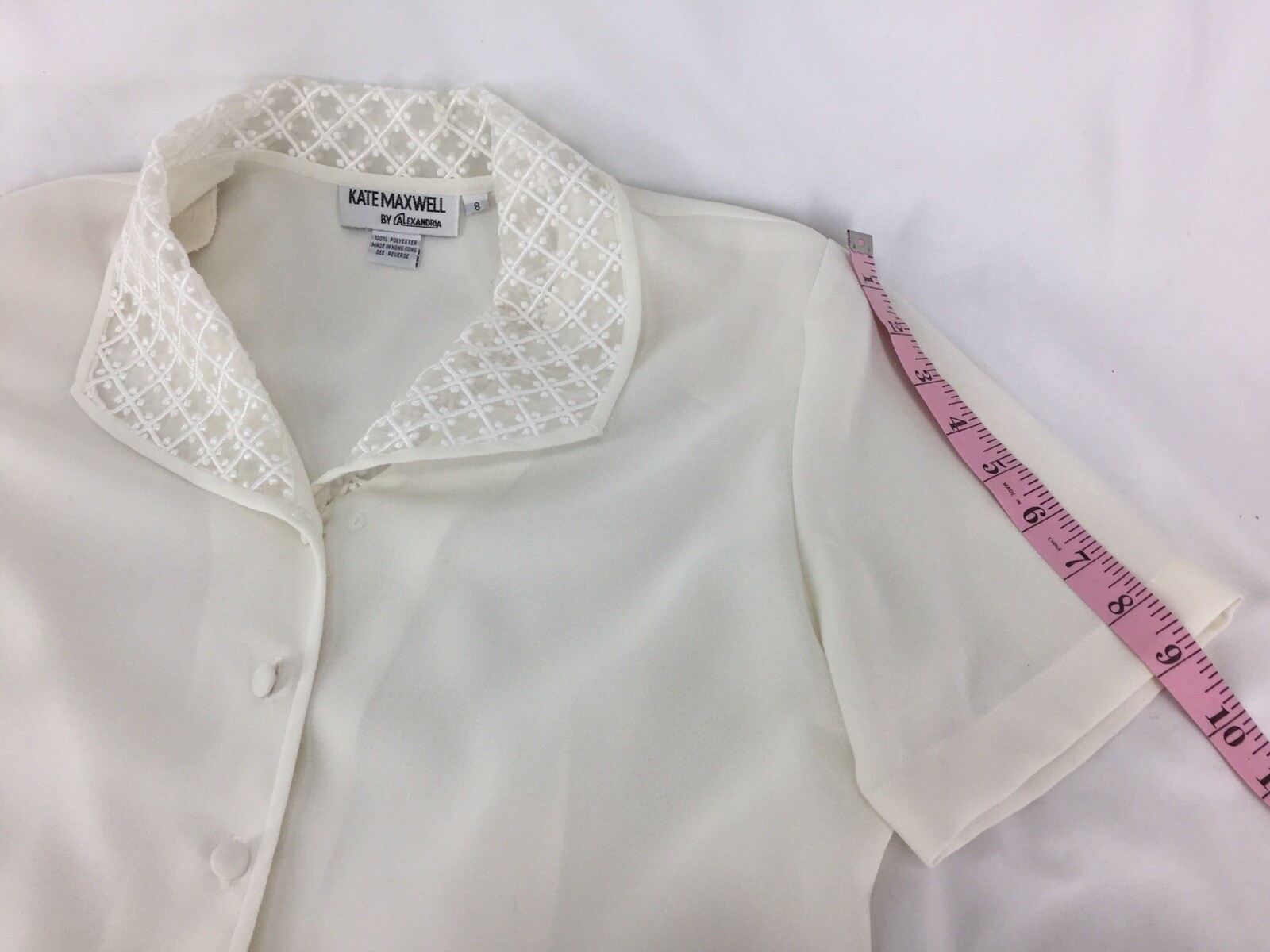 Kate Maxwell By Alexandria Ivory Top Womens Size 8 200302FFB/WHB