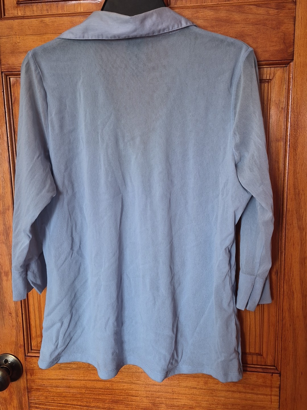 INC Women’s Lace Blouse Blue Stretchable Size 1X Lined NWT
