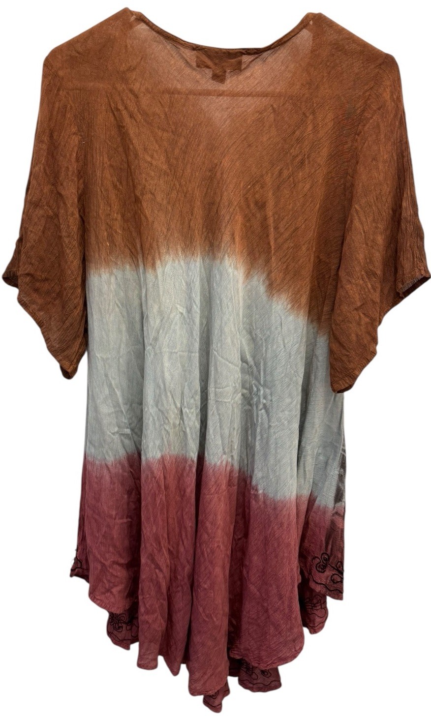 Greater Good Tunic Blouse FREE SIZE Boho FAIRY Butterfly Mauve Purple Silver