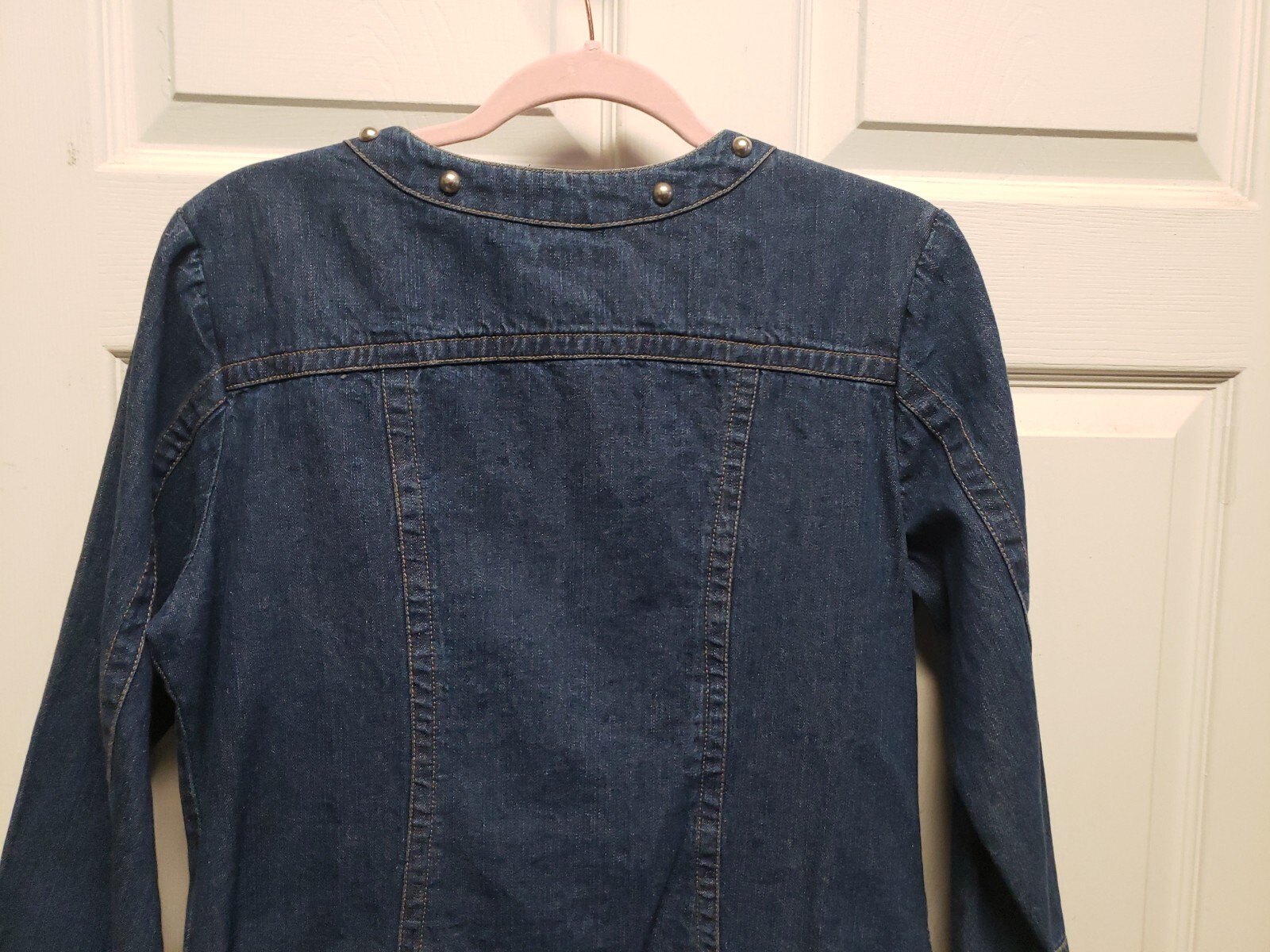 Westbound Womans Jacket Size M Silver Studs Zipper Zipper Front Pockets