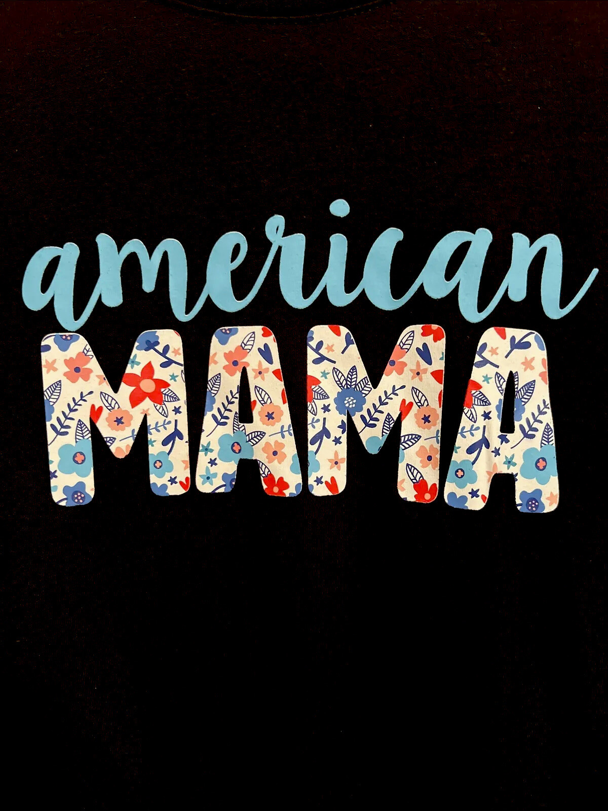 Way to celebrate black T-shirt American mama Patriotic NWT S M L XL XXL XXXL