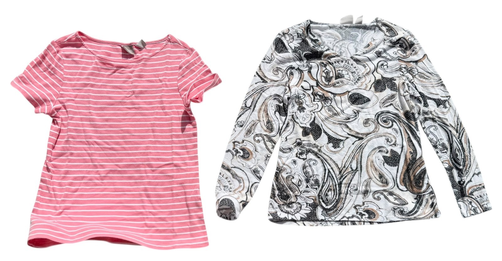 Chico’s Lot of 2 Tops Blouse Women Size S Cotton 1/2 Sleeve *READ*
