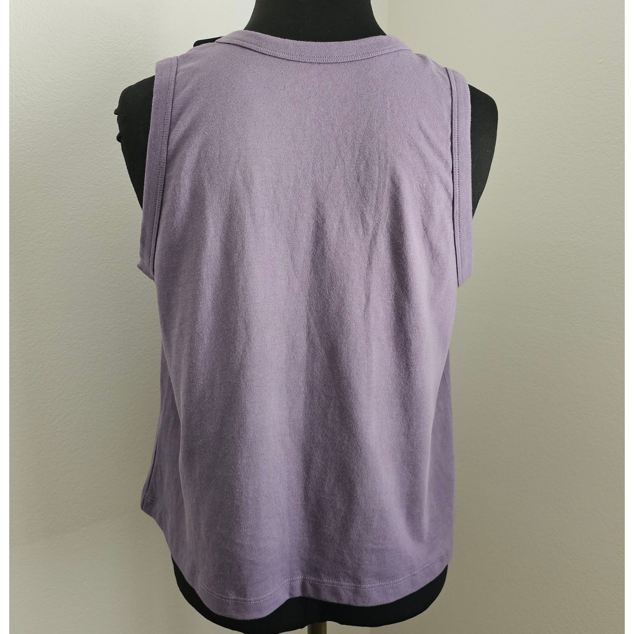 NWT Life is Good Cotton Crusher Boxy Good Karma Lotus Sleeveless Tee Top M