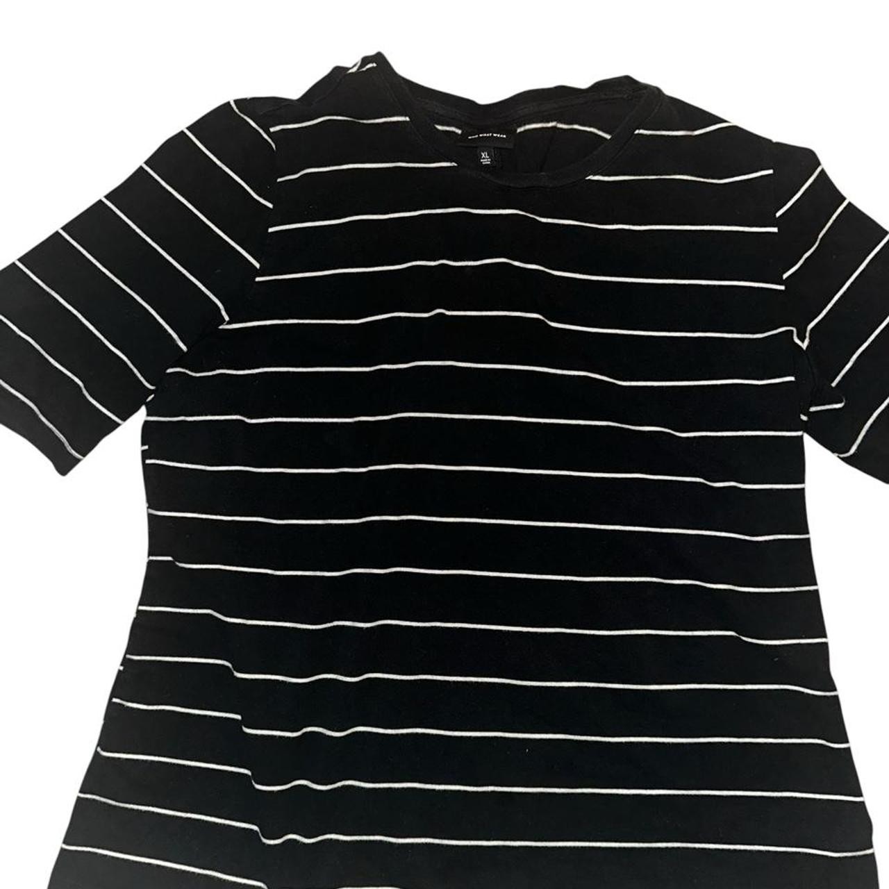 Women’s Black and Navy T-shirt